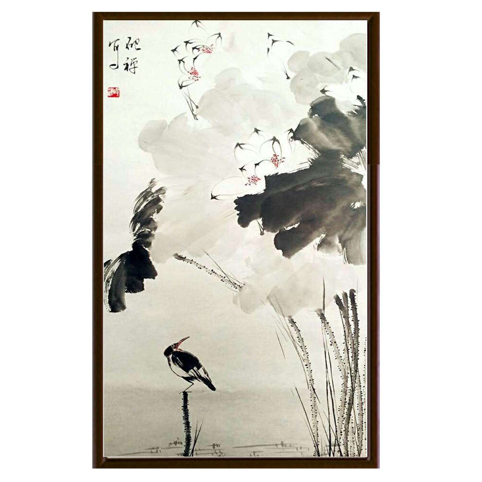 张清永国画作品《【静若莲花】作者张清永》【图2】