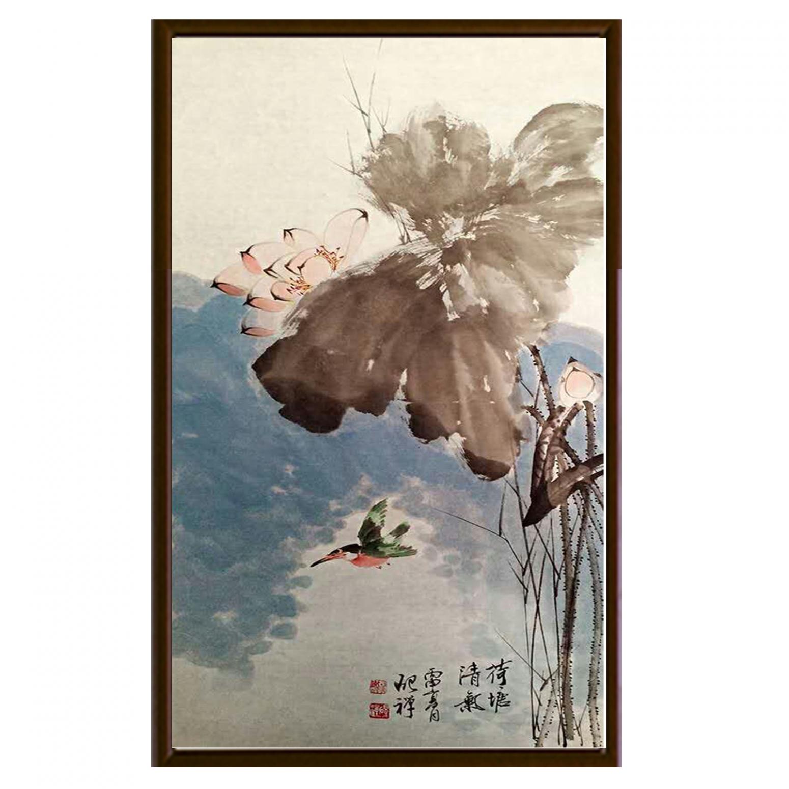 张清永国画作品《【荷塘清气】作者张清永》【图2】