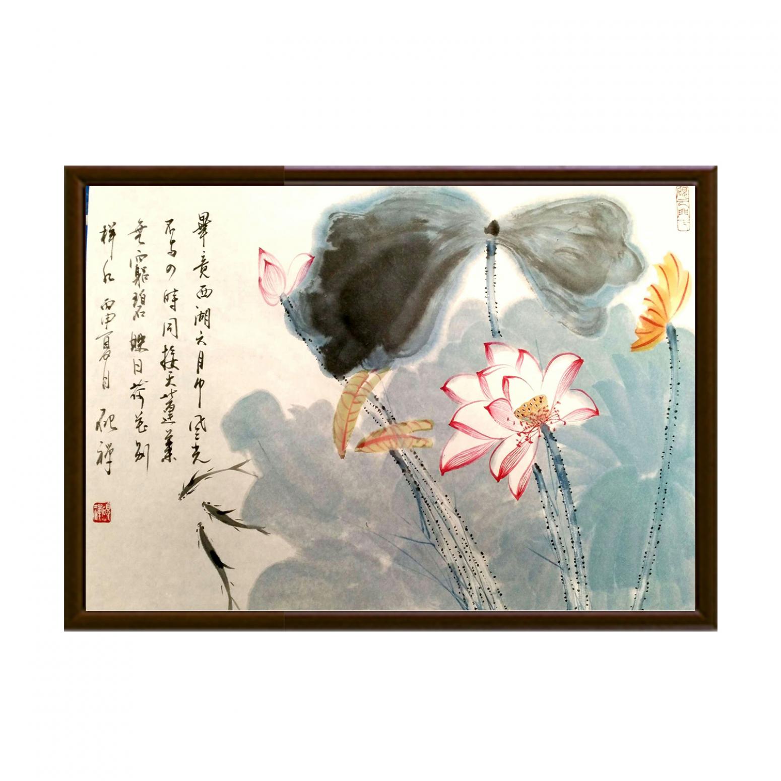 张清永国画作品《【毕竟西湖六月中】作者张清永》【图2】