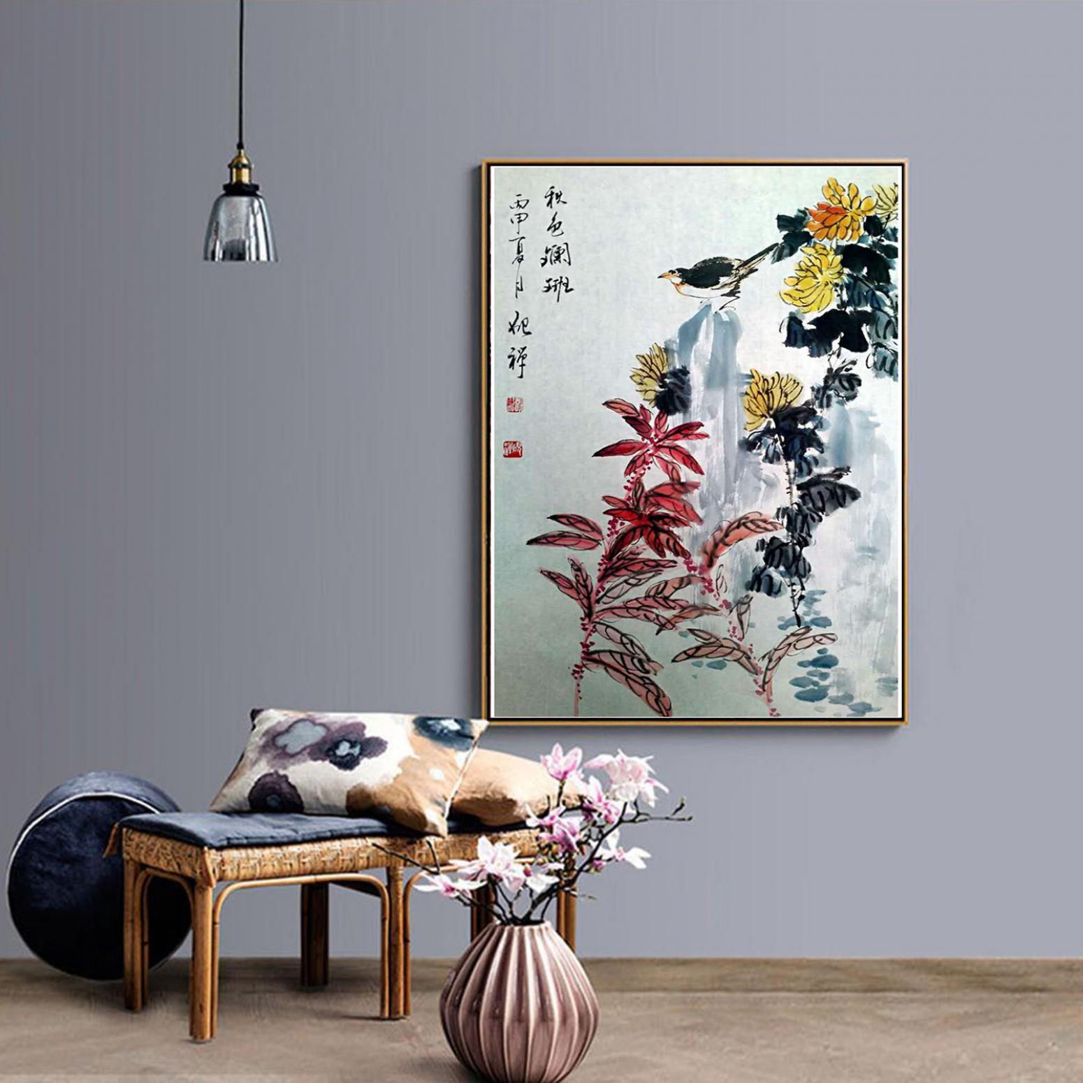 张清永国画作品《【秋色斑斓】作者张清永》【图3】