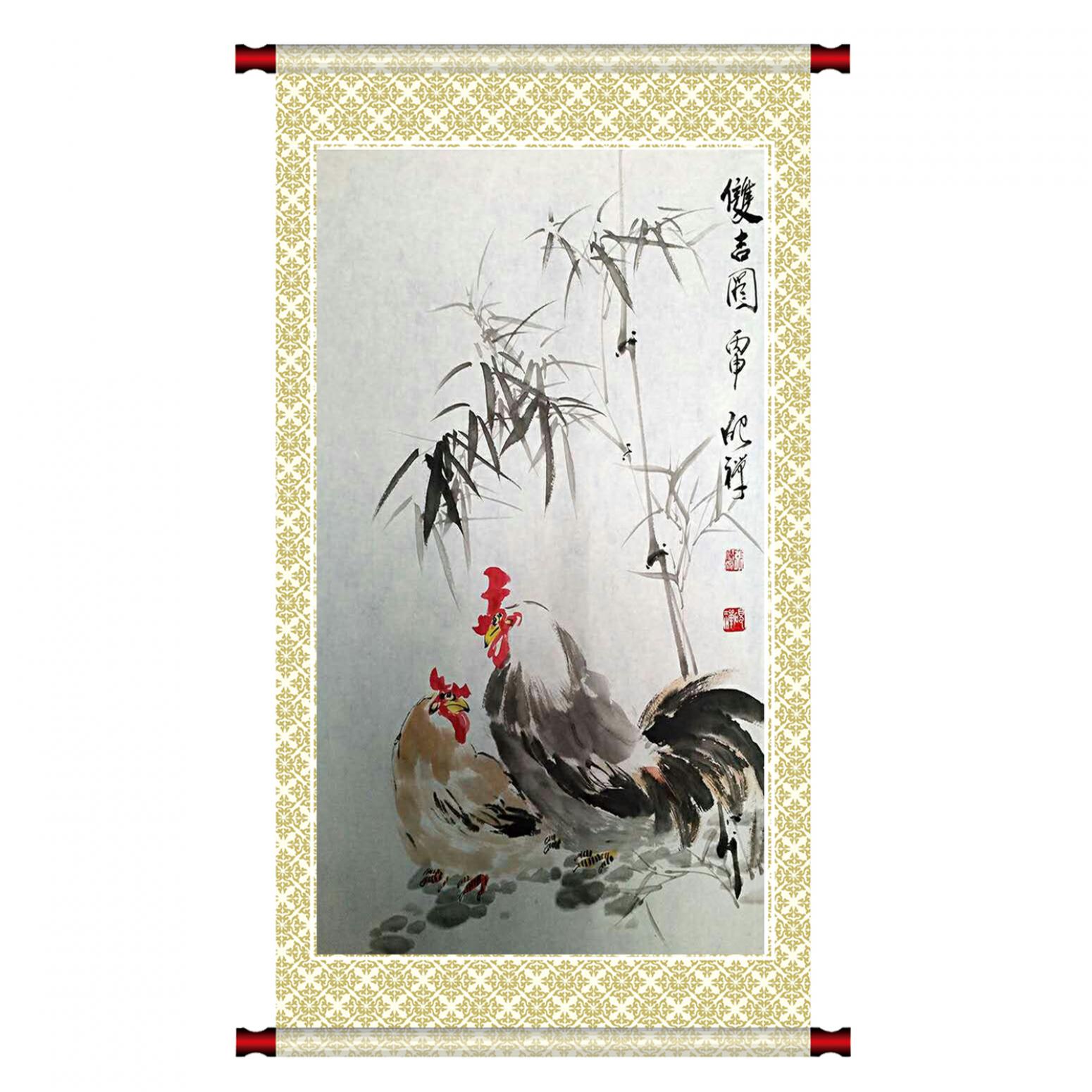 张清永国画作品《【双吉图】作者张清永》【图1】