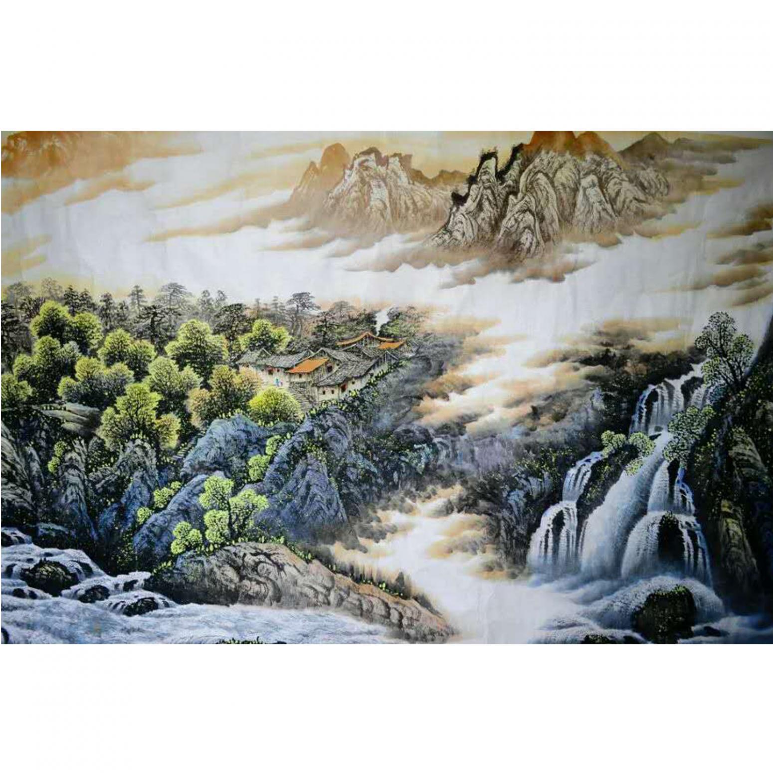 刘恒胜国画作品《【山水22】作者刘恒胜》