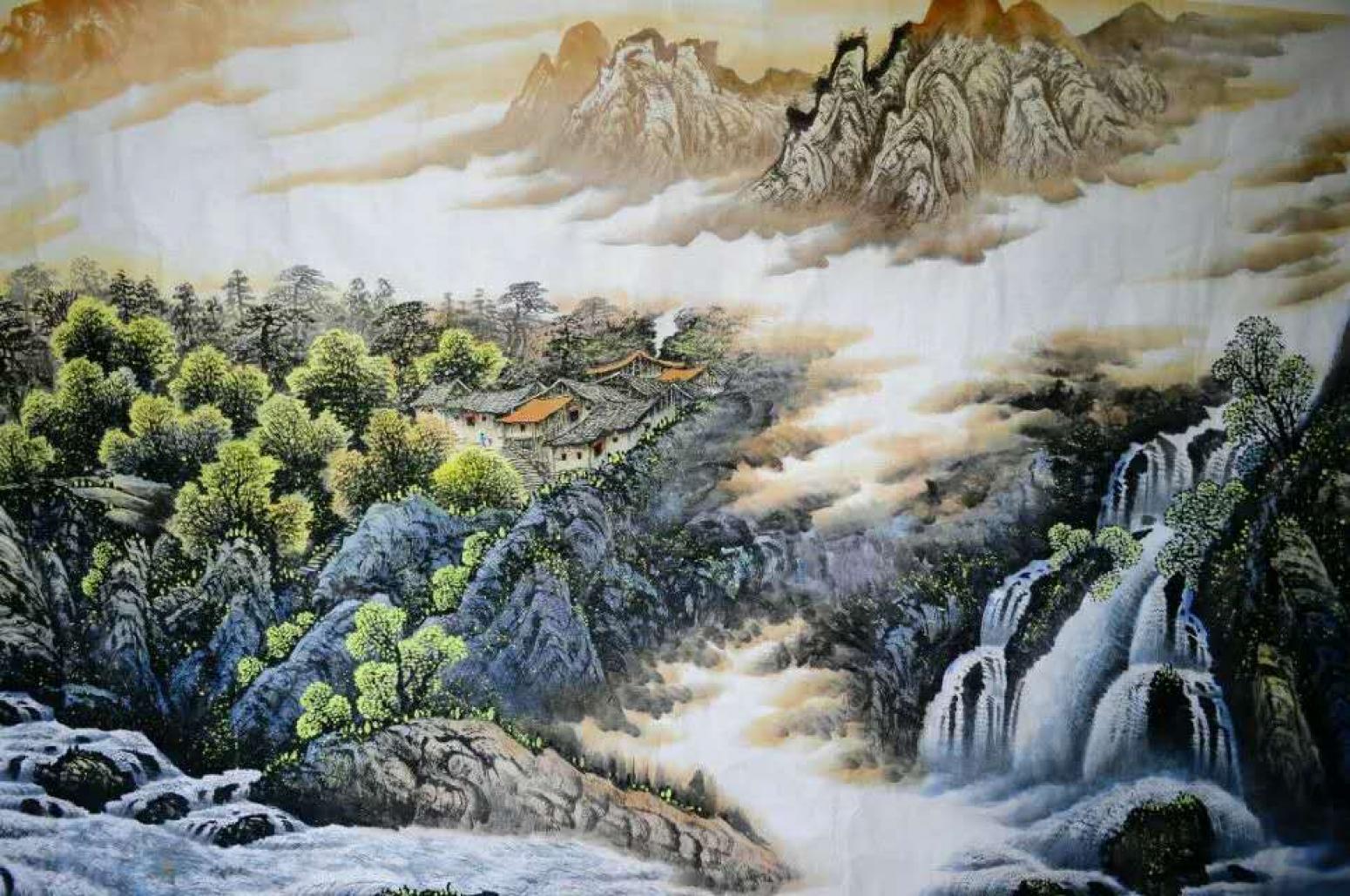 刘恒胜国画作品《【山水22】作者刘恒胜》【图0】