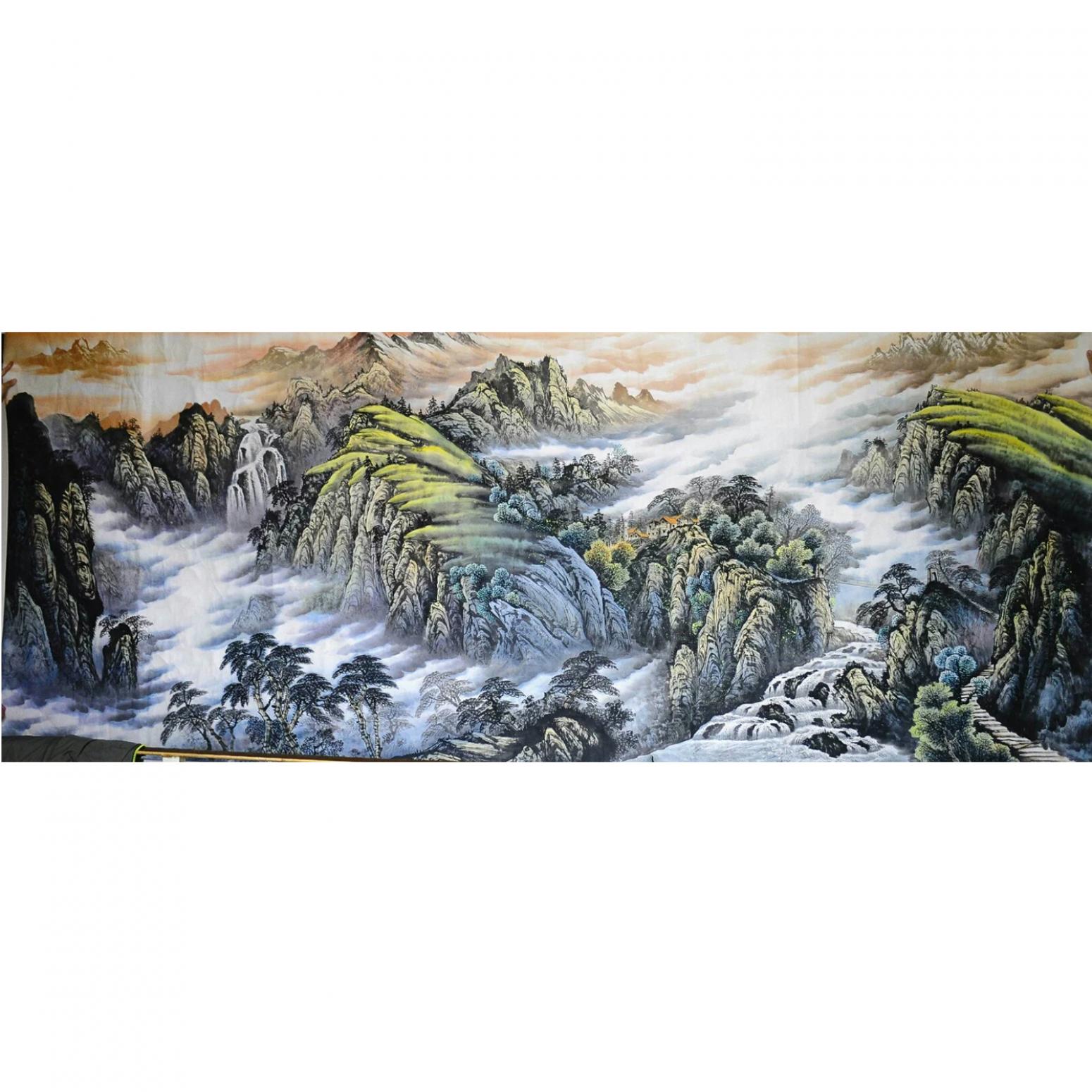 刘恒胜国画作品《【山水23】作者刘恒胜》