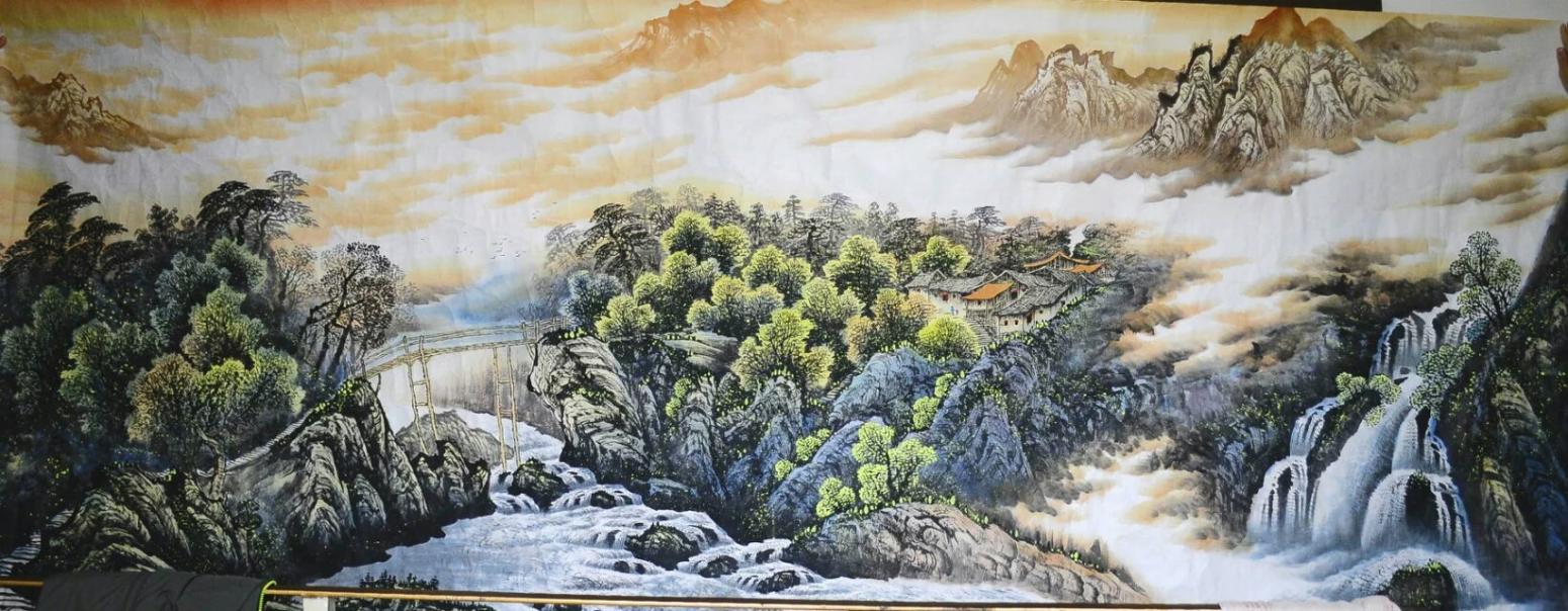 刘恒胜国画作品《【山水24】作者刘恒胜》【图0】