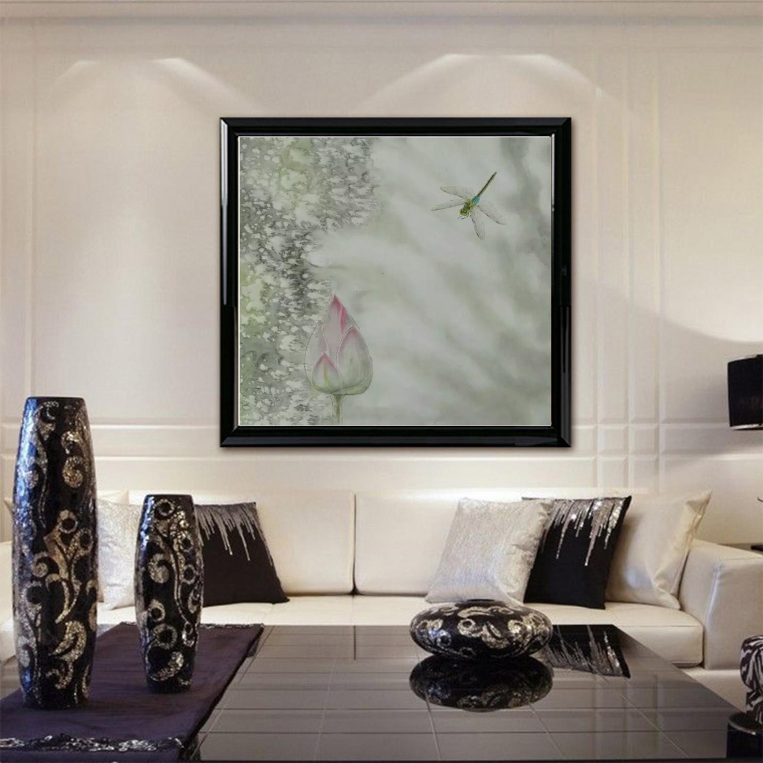 赵志民国画作品《【荷尖蜻蜓二】作者赵志民》【图3】