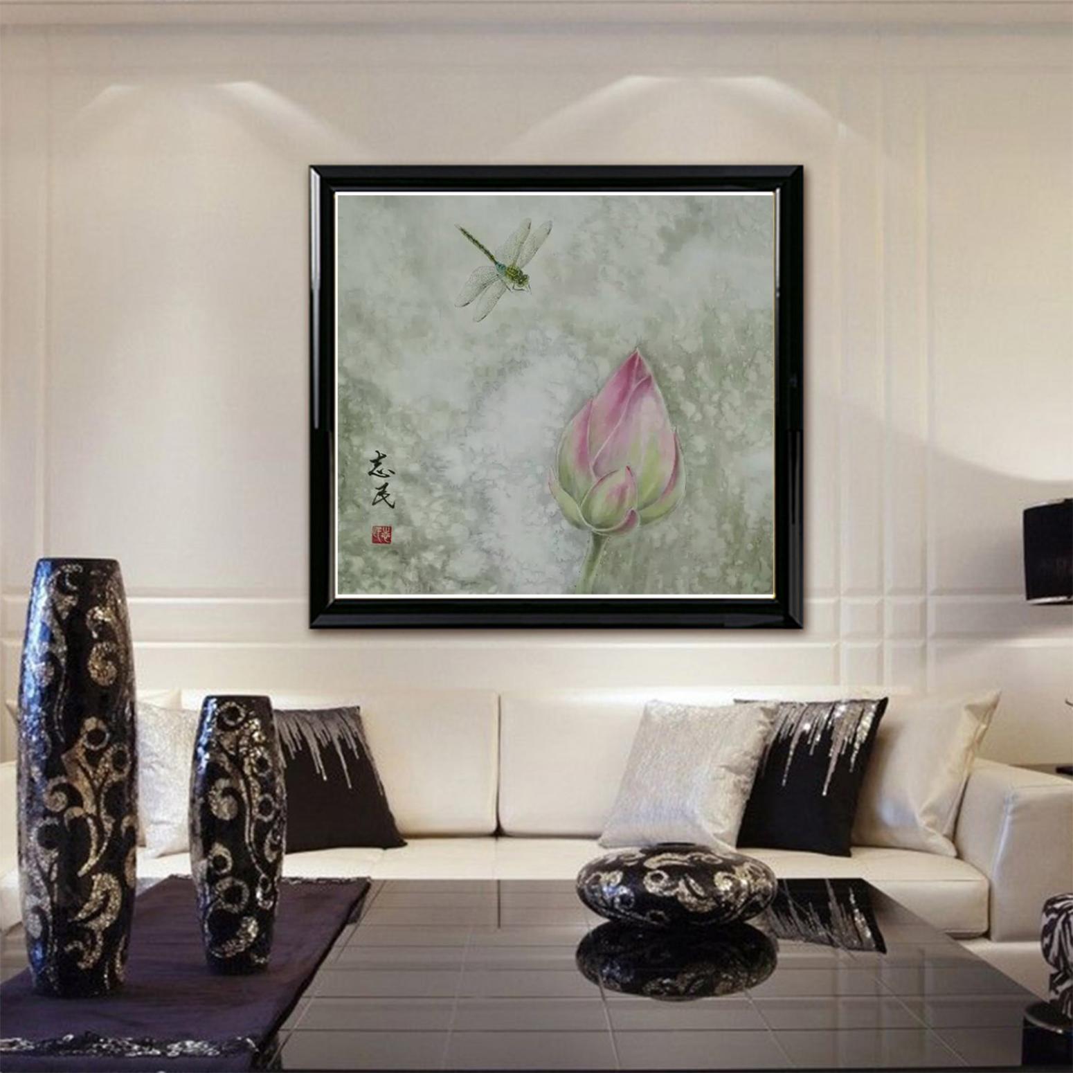 赵志民国画作品《【荷尖蜻蜓】作者赵志民》【图3】