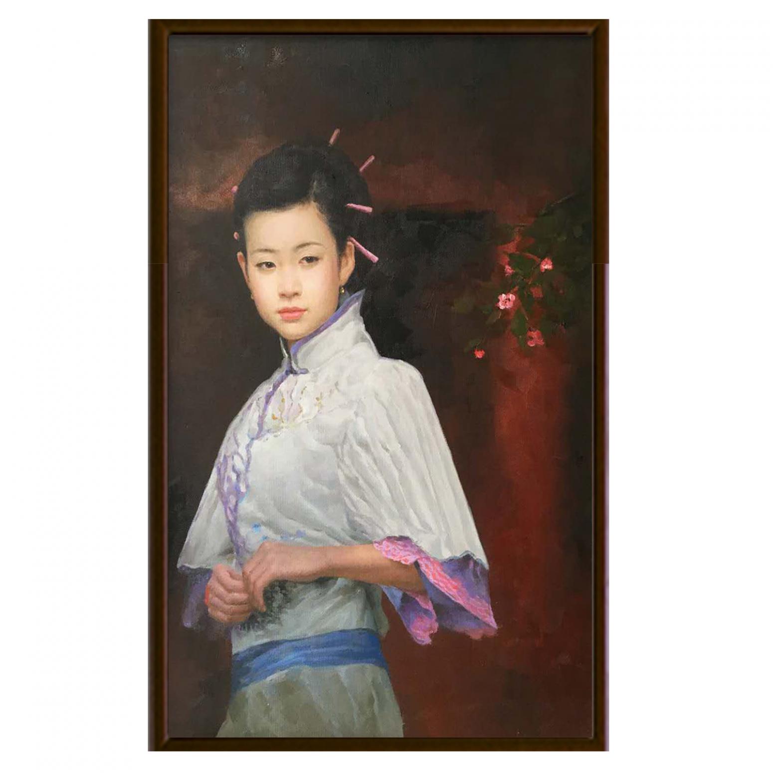 周海波油画作品《【墙外】作者周海波》【图2】