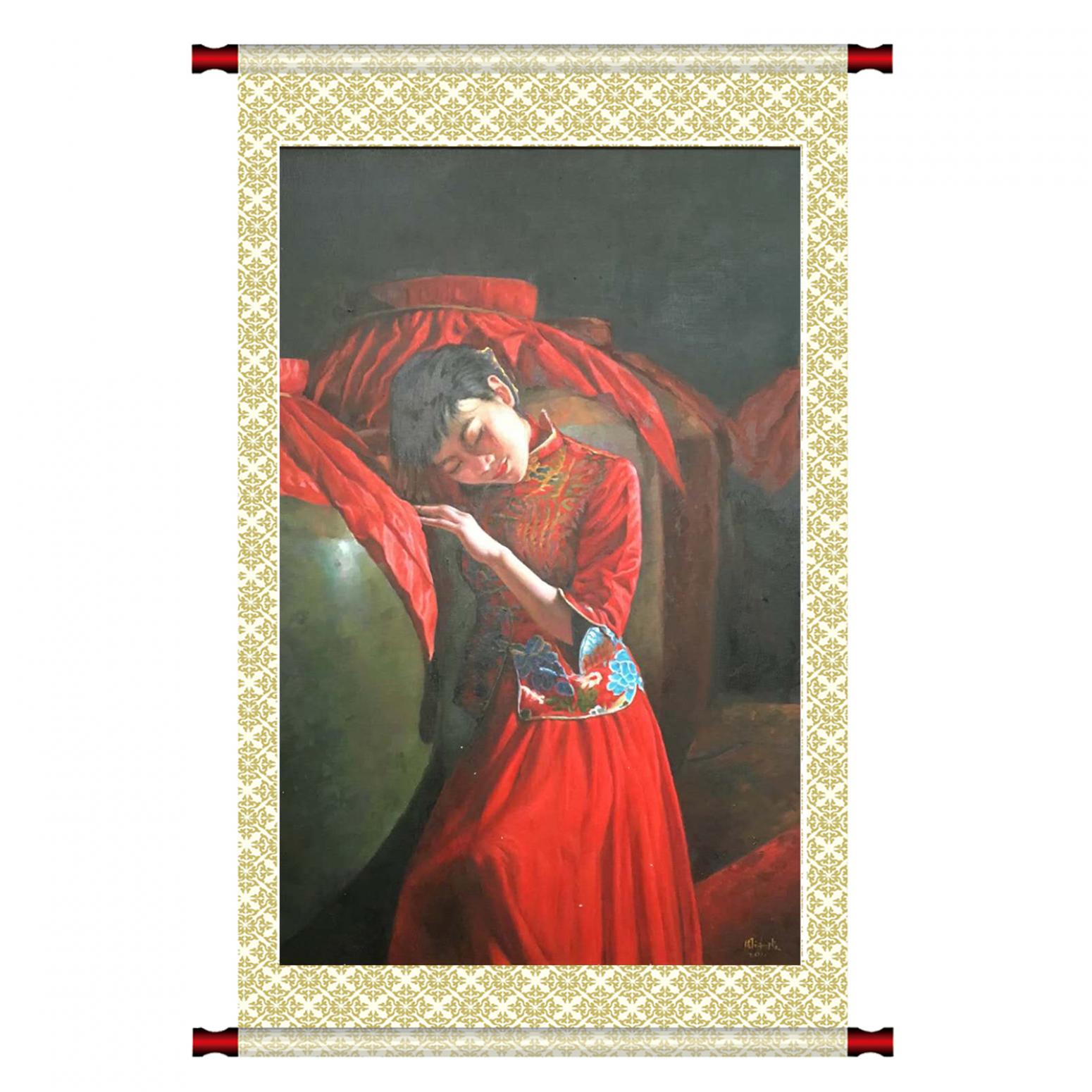 周海波国画作品《【女儿红】作者周海波》【图1】