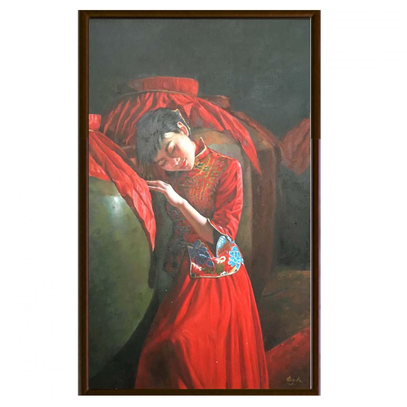 周海波国画作品《【女儿红】作者周海波》【图2】