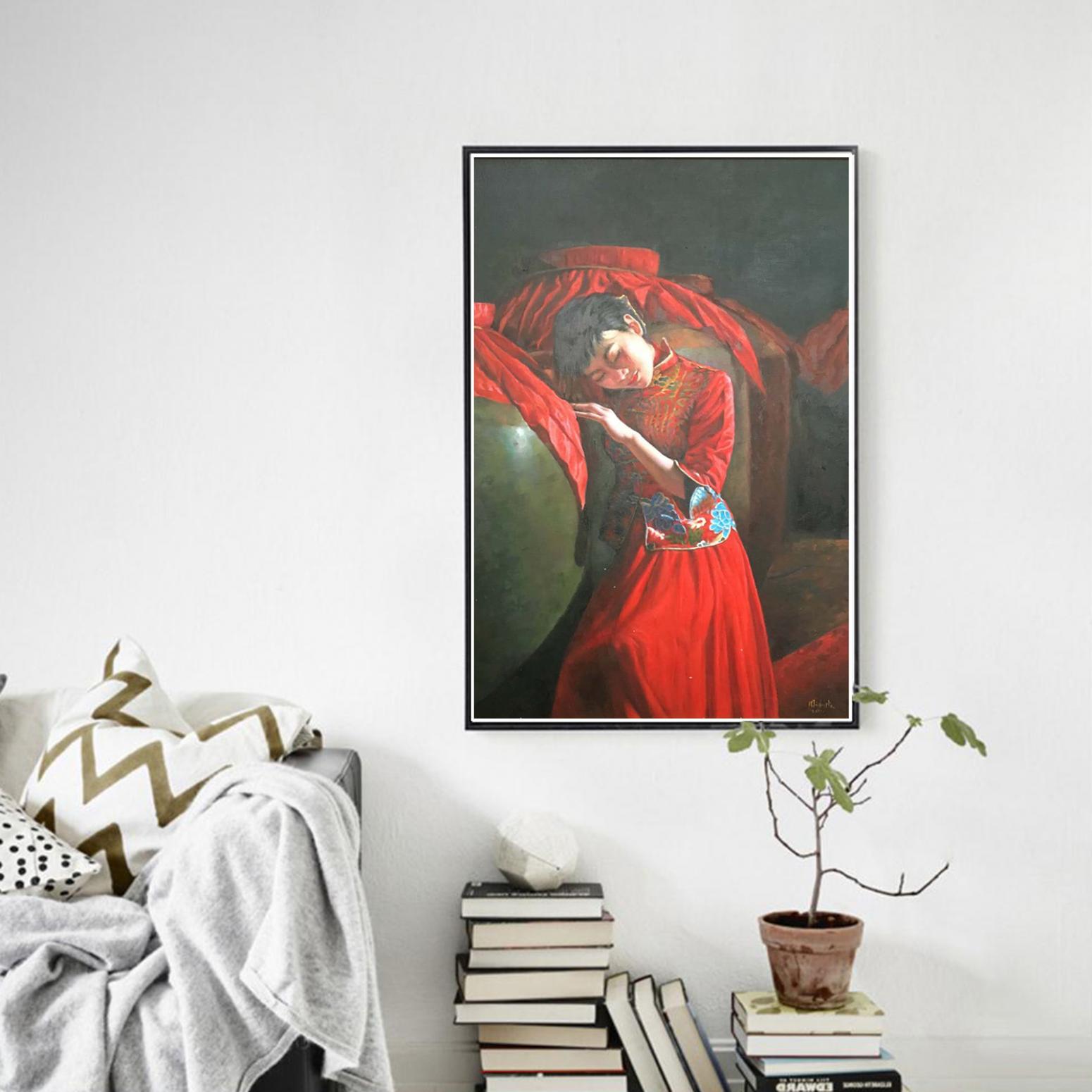 周海波国画作品《【女儿红】作者周海波》【图3】