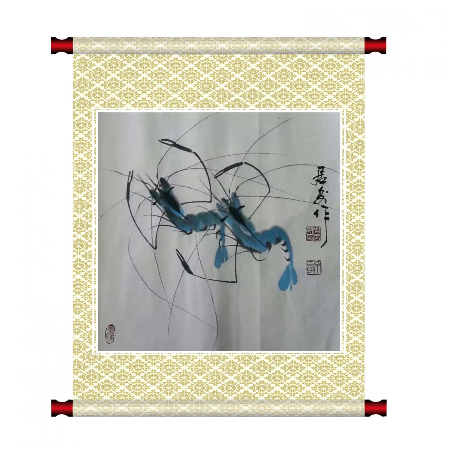 周居安国画作品《【相亲相爱】作者周居安》【图1】