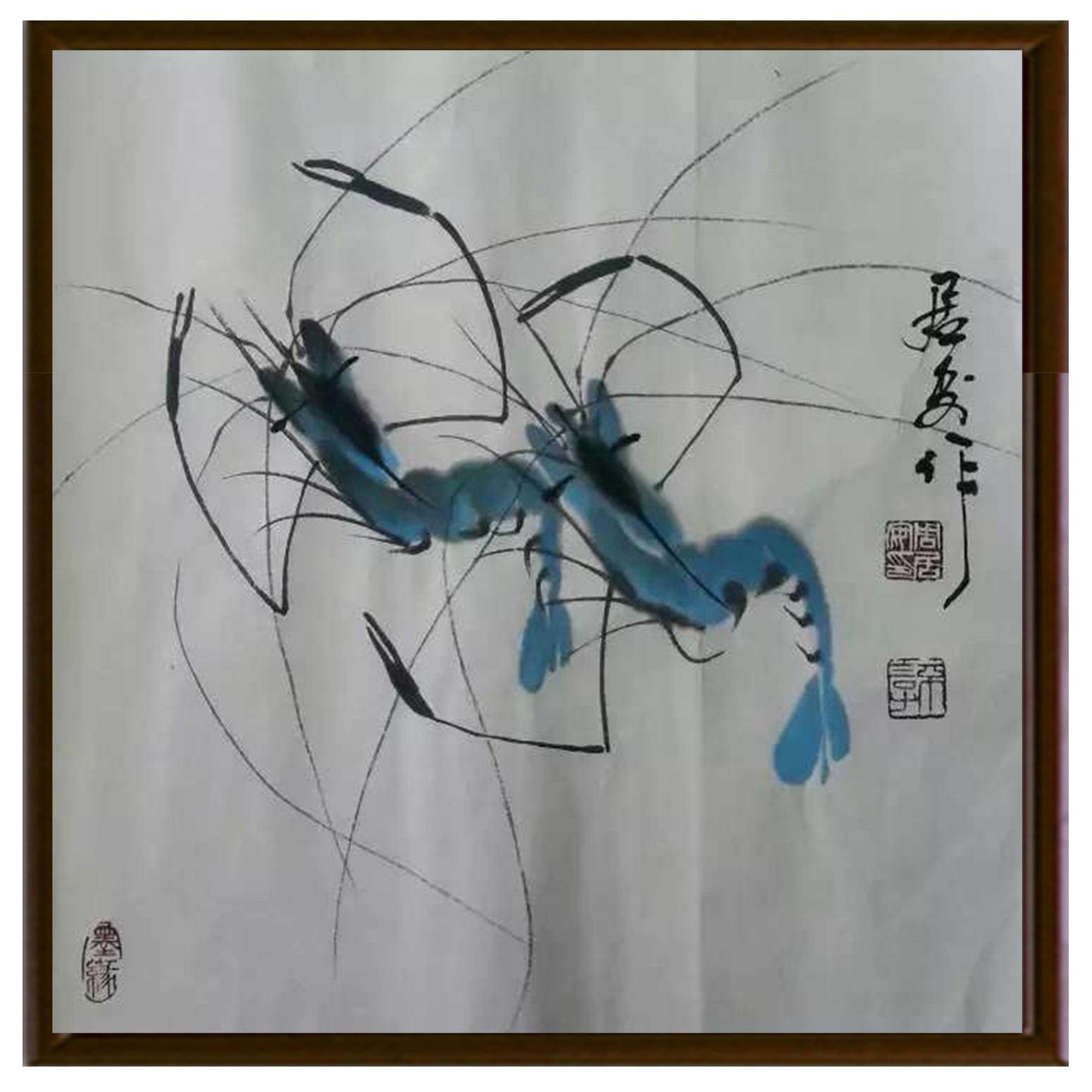 周居安国画作品《【相亲相爱】作者周居安》【图2】