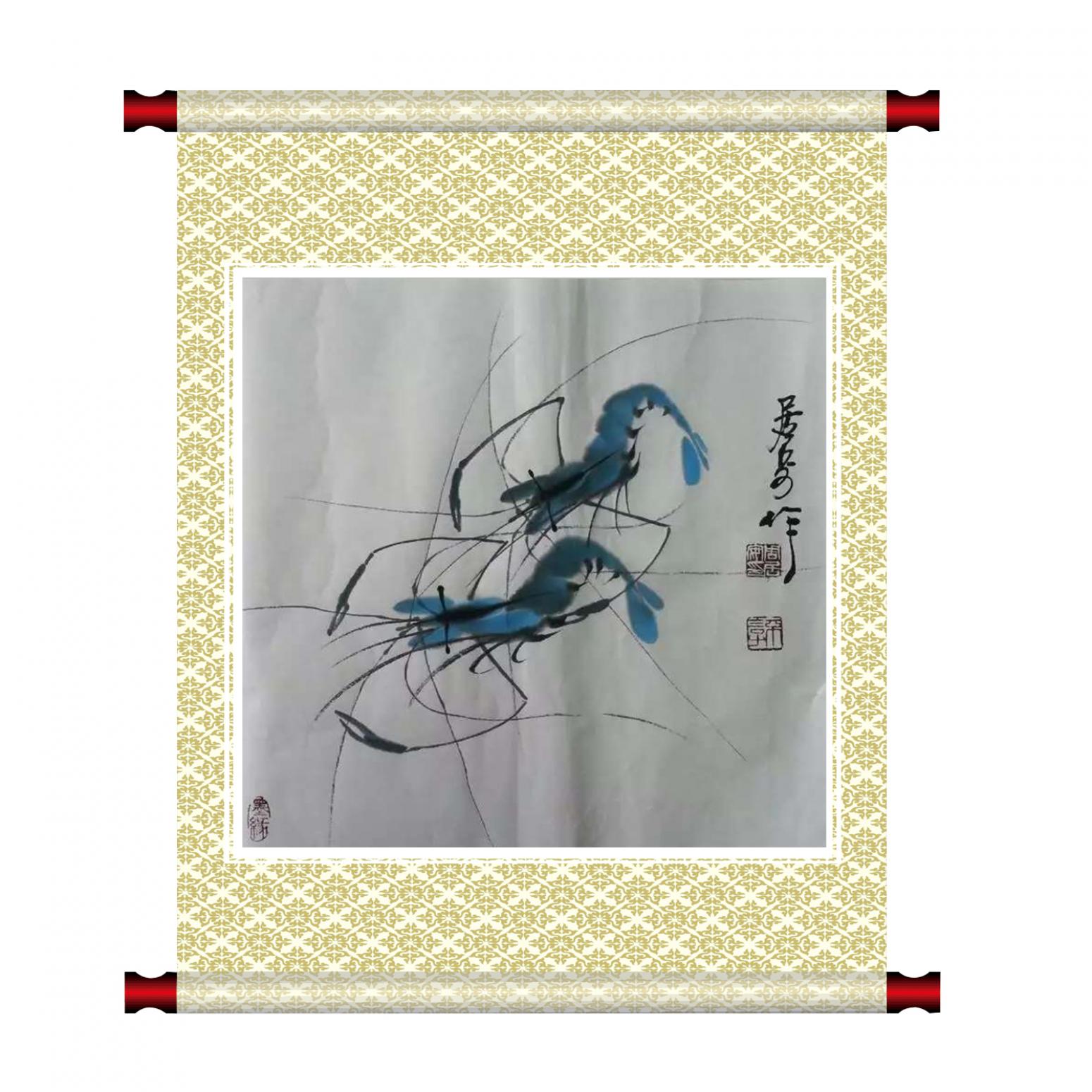 周居安国画作品《【成双成对】作者周居安》【图1】