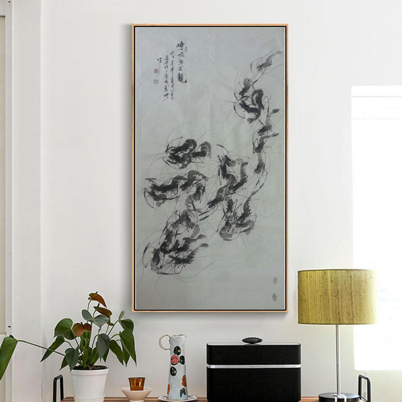 周居安国画作品《【啸龙出海】作者周居安》【图3】