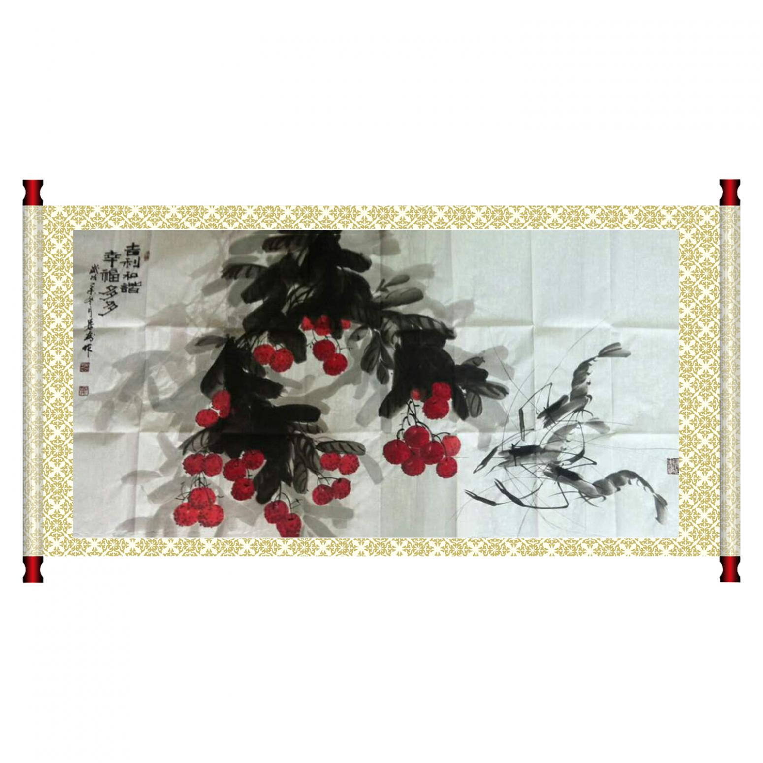 周居安国画作品《【吉利和谐】作者周居安》【图1】