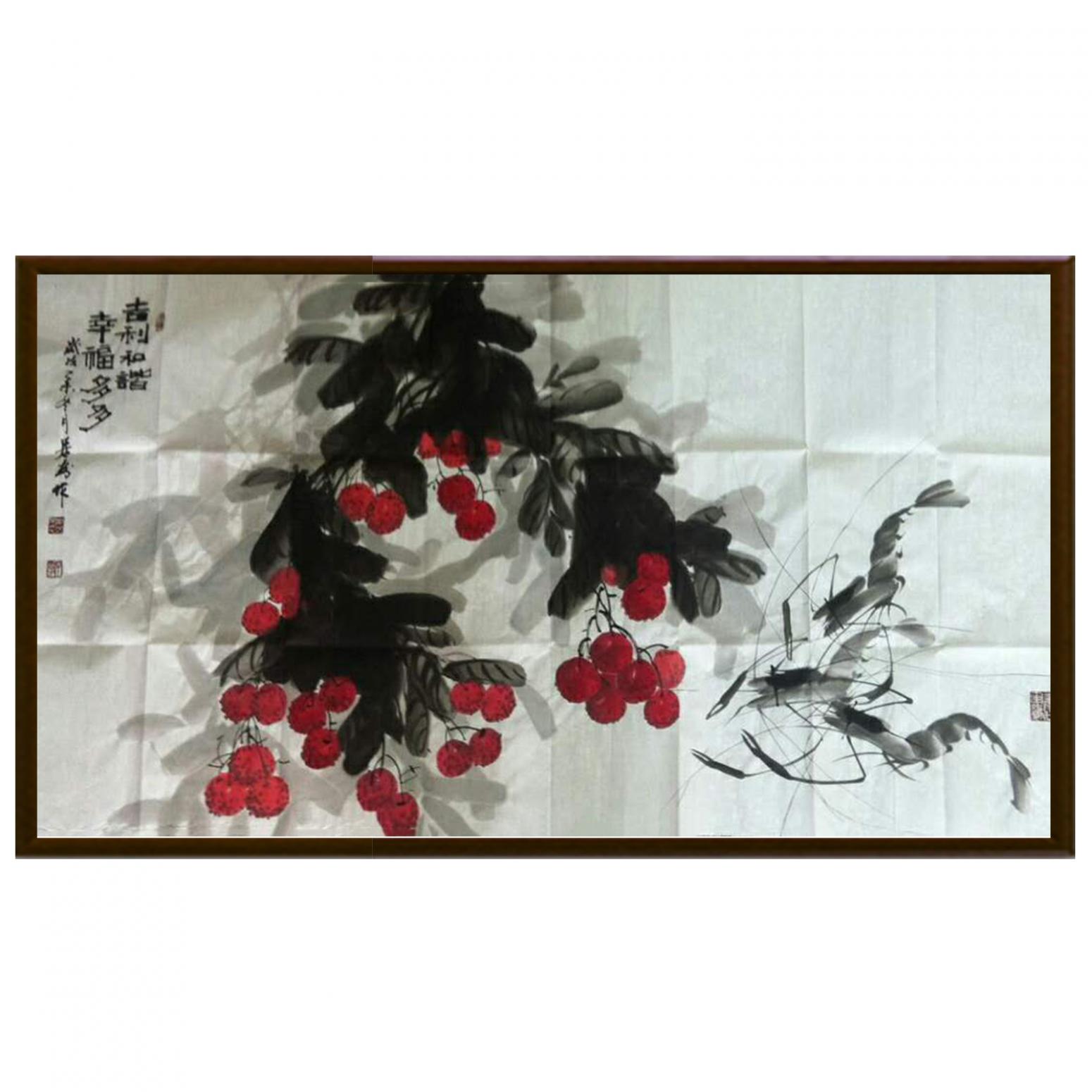 周居安国画作品《【吉利和谐】作者周居安》【图2】