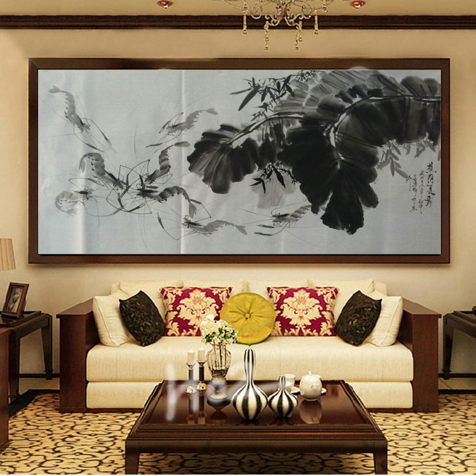 周居安国画作品《【水墨游虾】作者周居安》【图3】