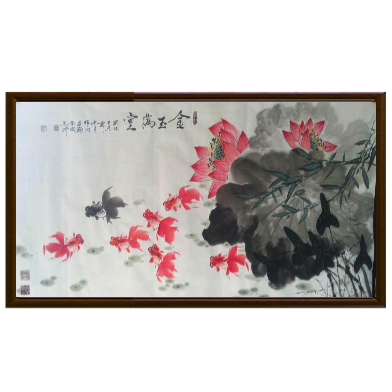 周居安国画作品《【金玉满堂】作者周居安》【图2】