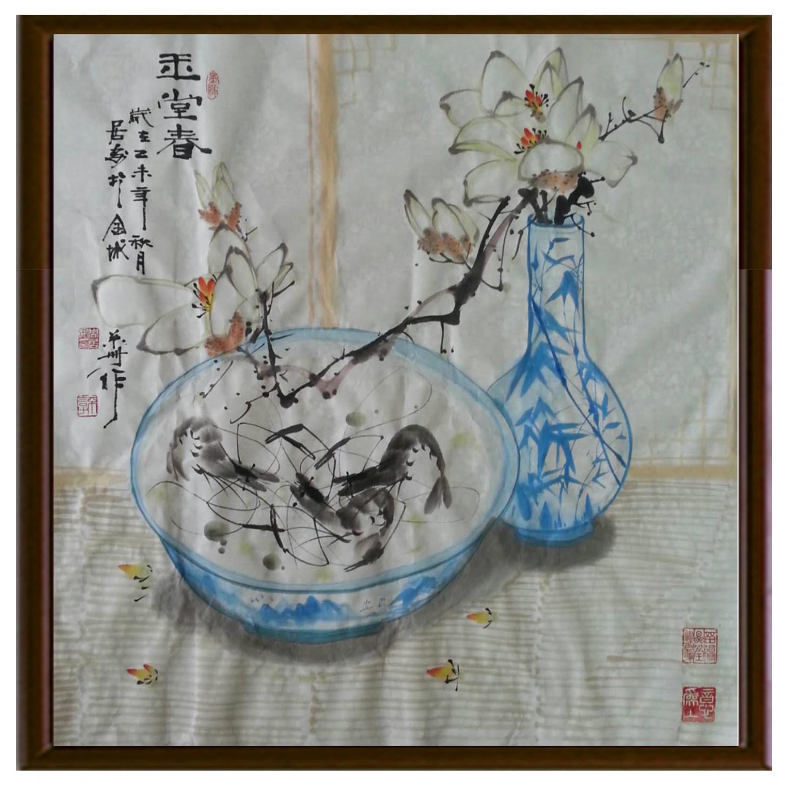 周居安国画作品《【玉堂春】作者周居安》【图2】