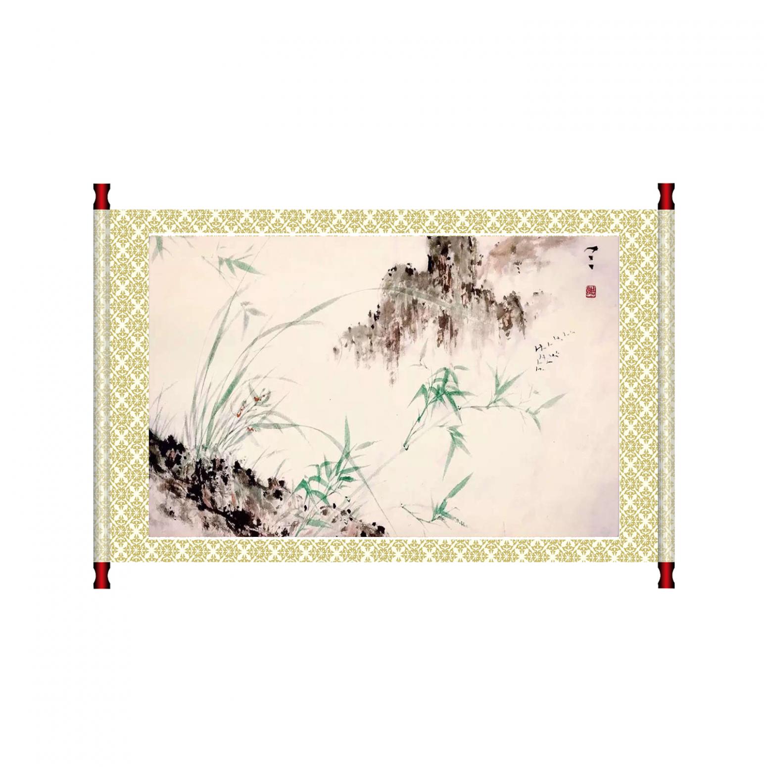 周牧天国画作品《【雾山袅绕】作者周牧天》【图1】