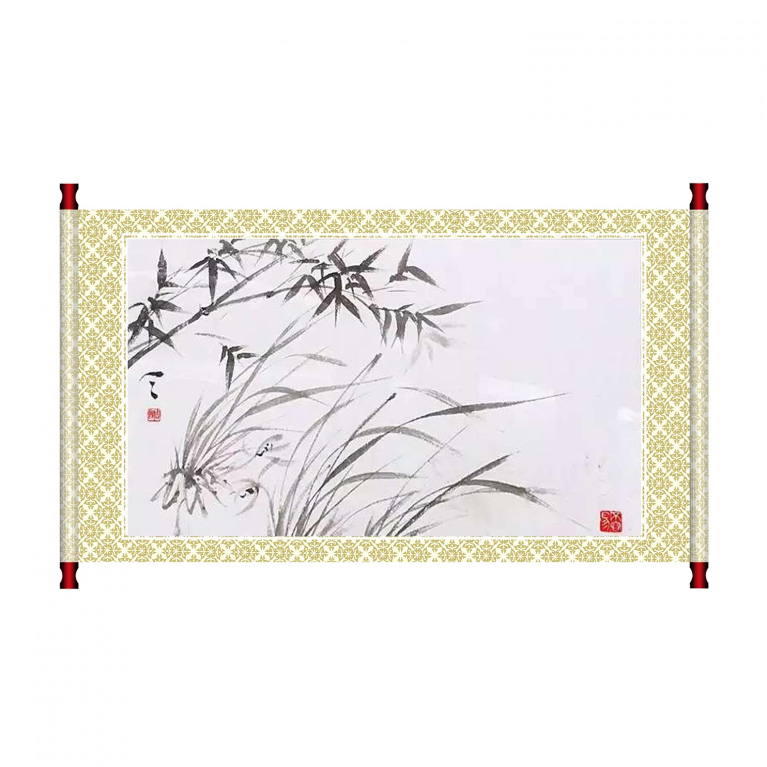 周牧天国画作品《【简竹】作者周牧天》【图1】