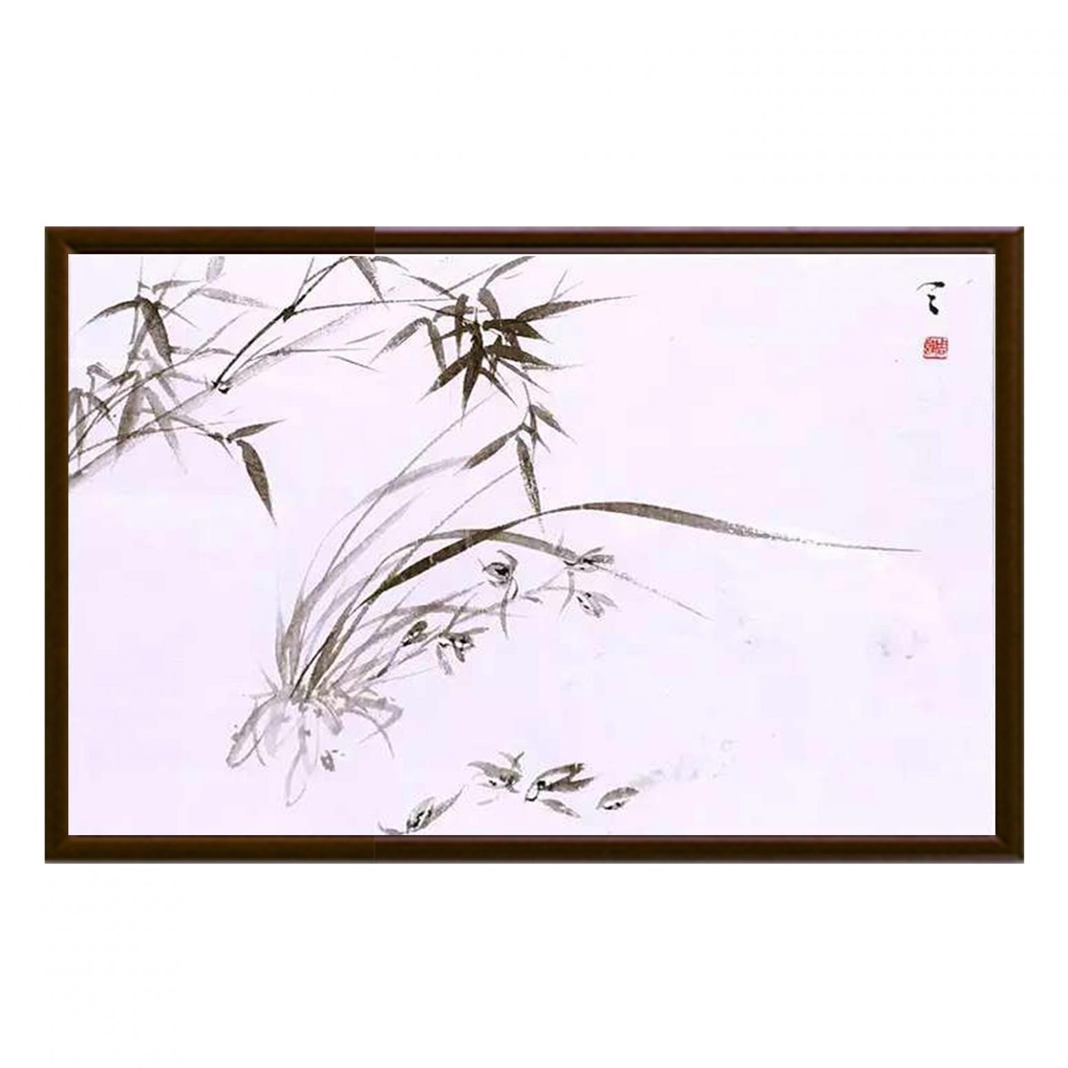 周牧天国画作品《【简竹】作者周牧天》【图2】