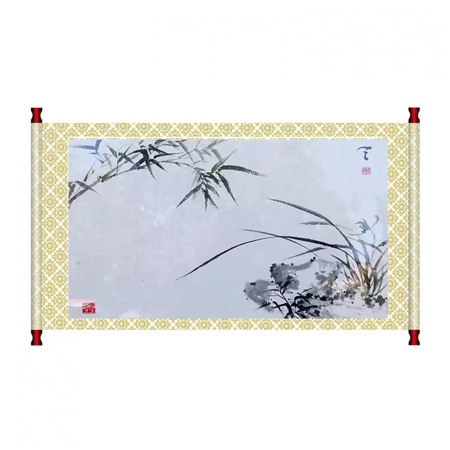 周牧天国画作品《【简竹】作者周牧天》【图1】