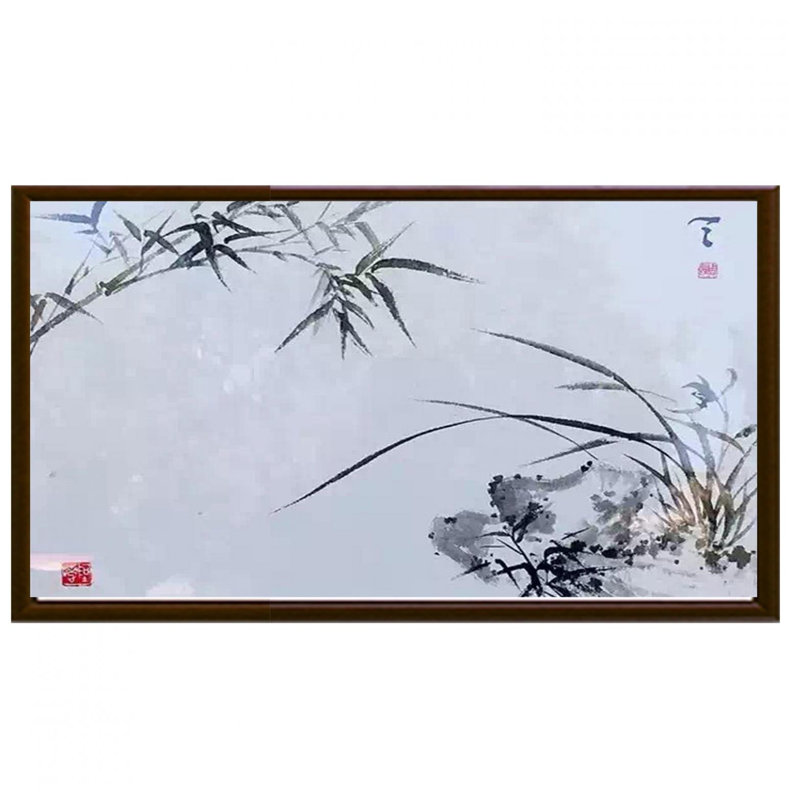 周牧天国画作品《【简竹】作者周牧天》【图2】