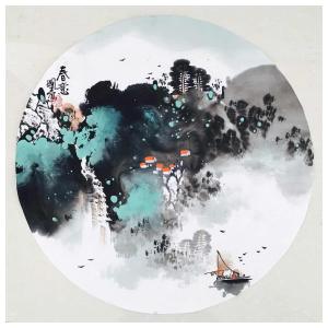 徐国人国画作品《【春雨】作者徐国人》价格2400.00元