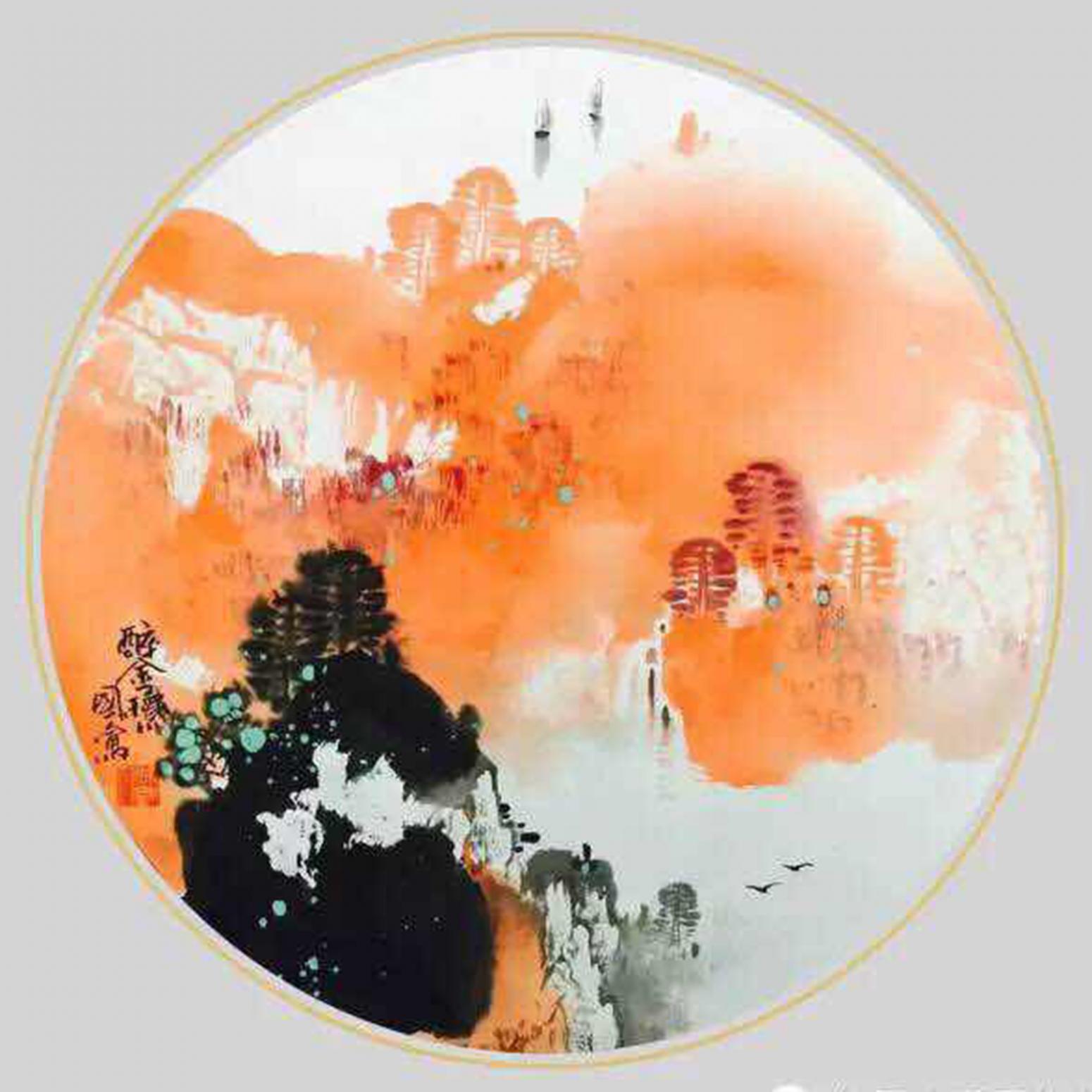 徐国人国画作品《【醉金】作者徐国人》【图0】