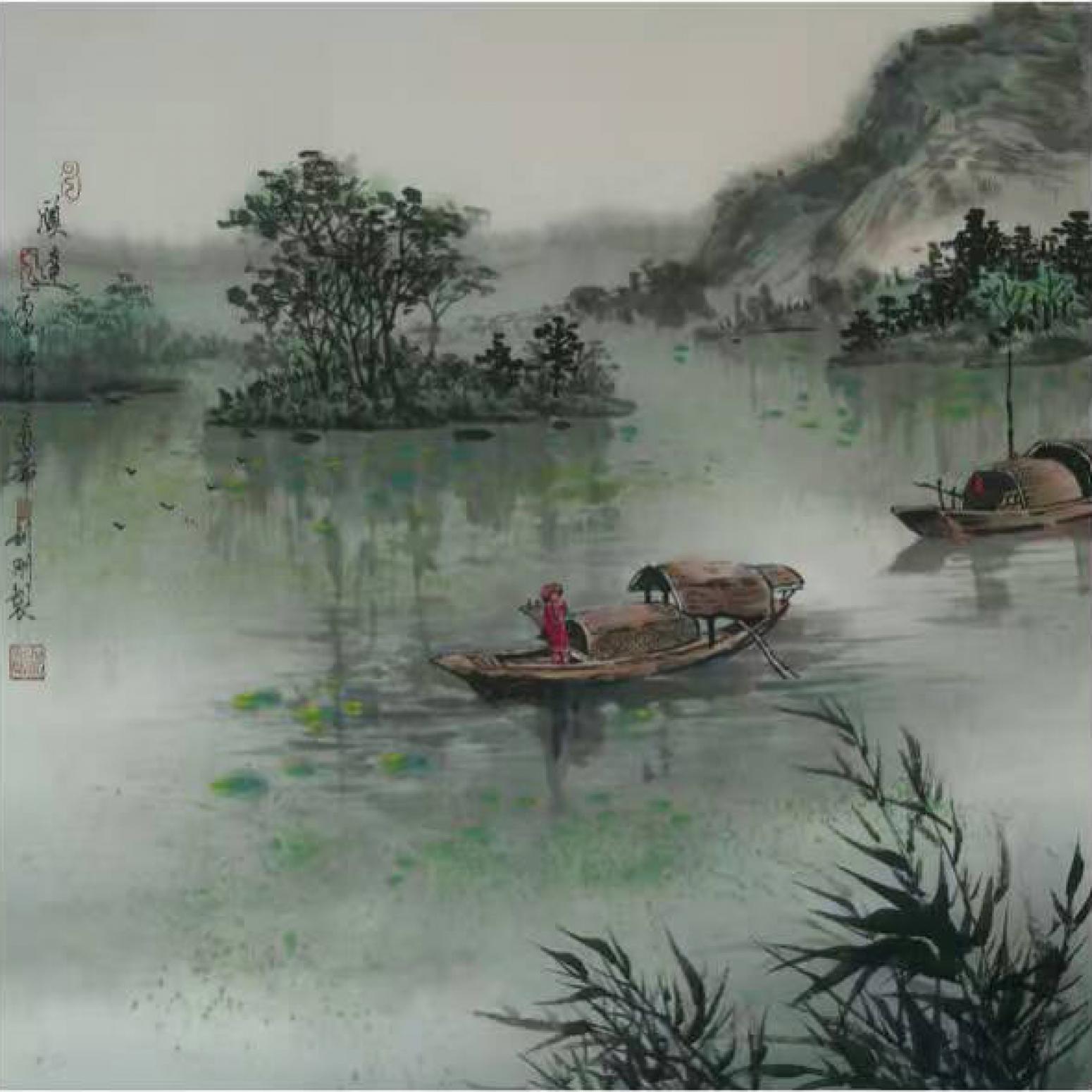 刘剑刚国画作品《【山水5】作者刘剑刚》【图0】