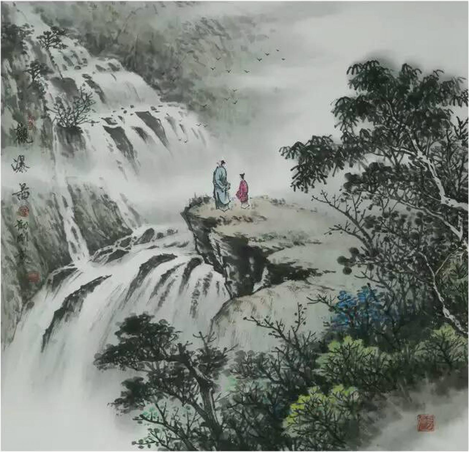 刘剑刚国画作品《【山水12】作者刘剑刚》【图0】