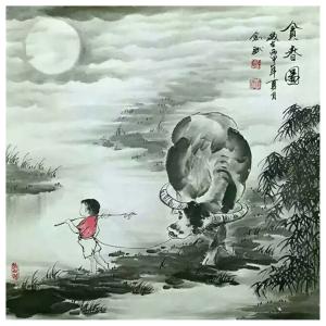 艺术品图片：艺术家易剑赋国画作品名称《【贪春图】作者易剑赋》价格1320.00 元