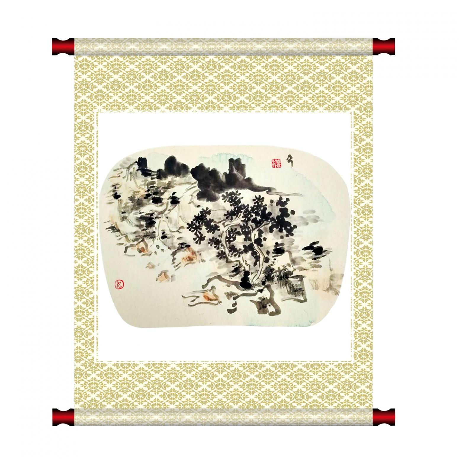 周现宏国画作品《【无名 软卡纸】作者周现宏》【图1】