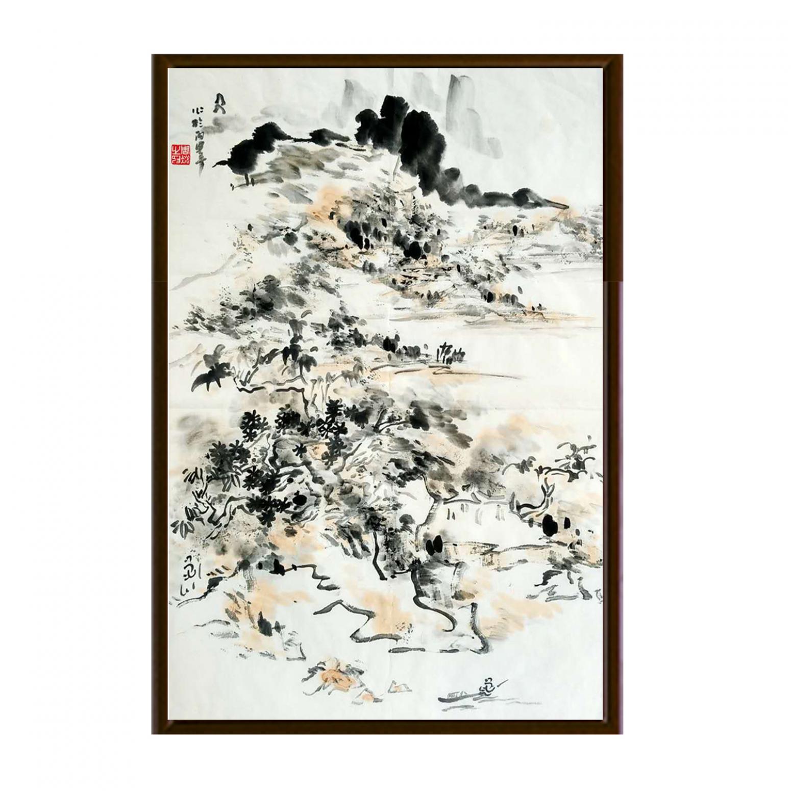 周现宏国画作品《【万里平原】作者周现宏》【图2】