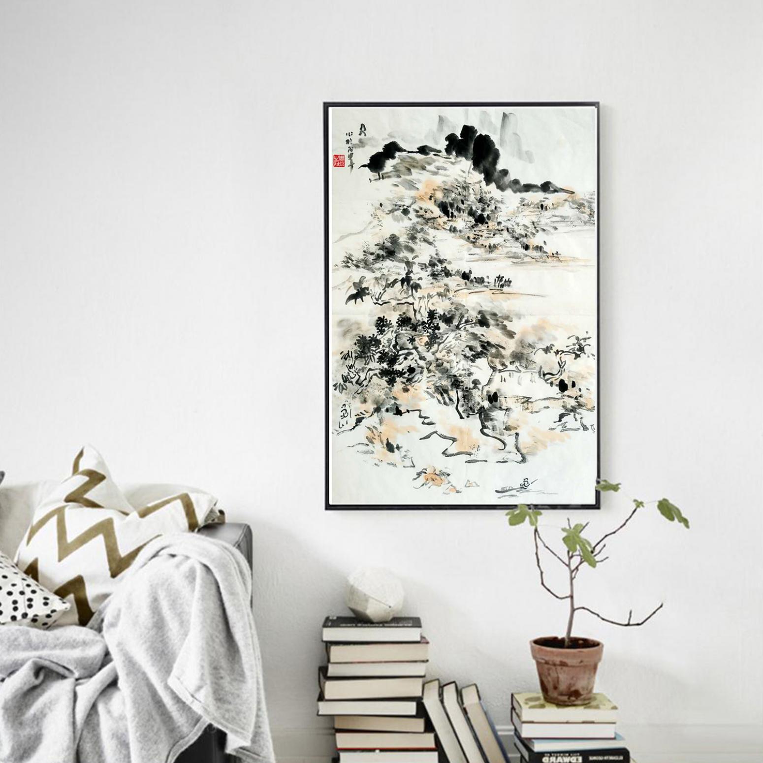 周现宏国画作品《【万里平原】作者周现宏》【图3】