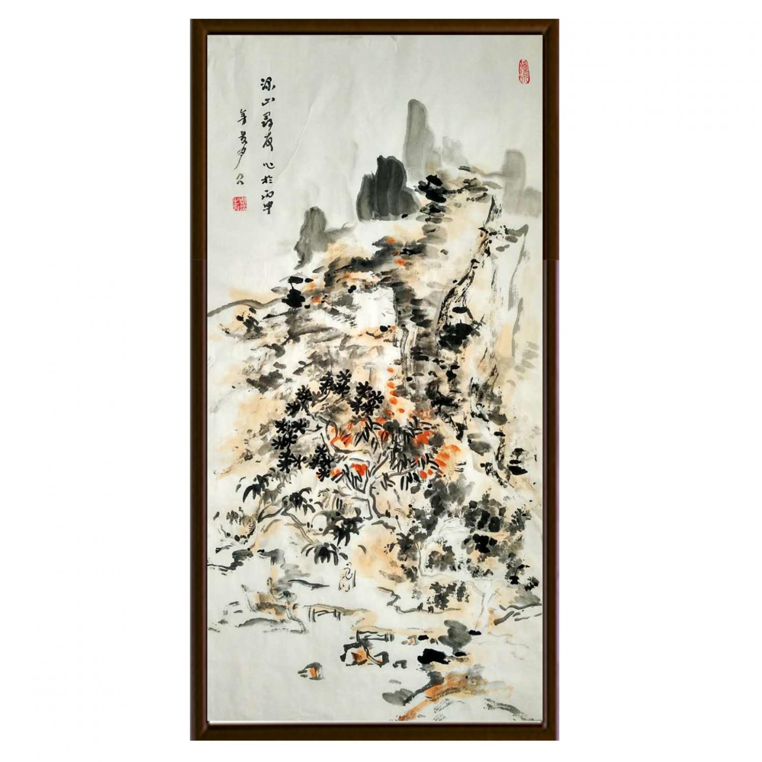 周现宏国画作品《【枫叶红了】作者周现宏》【图2】