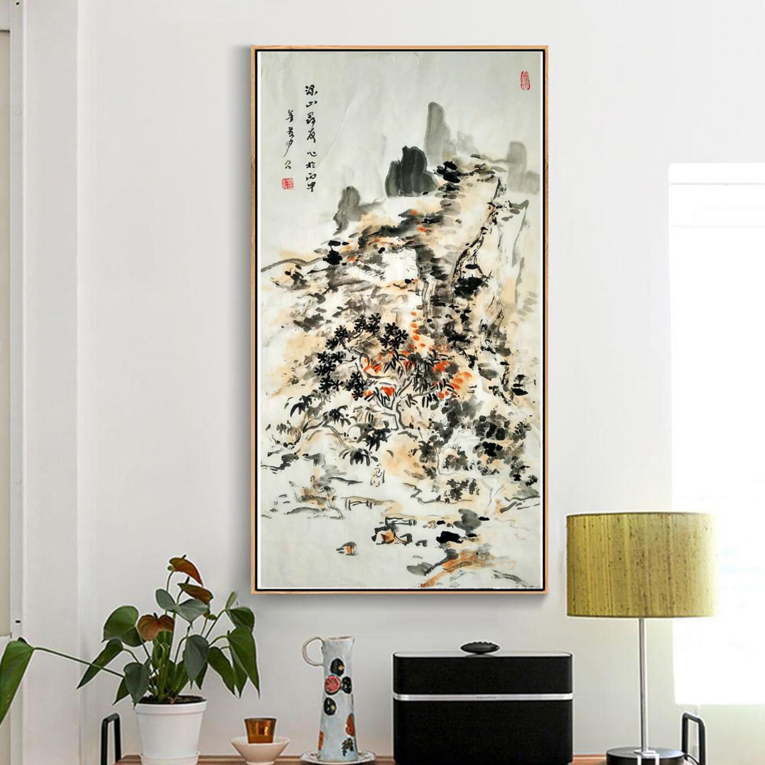 周现宏国画作品《【枫叶红了】作者周现宏》【图3】