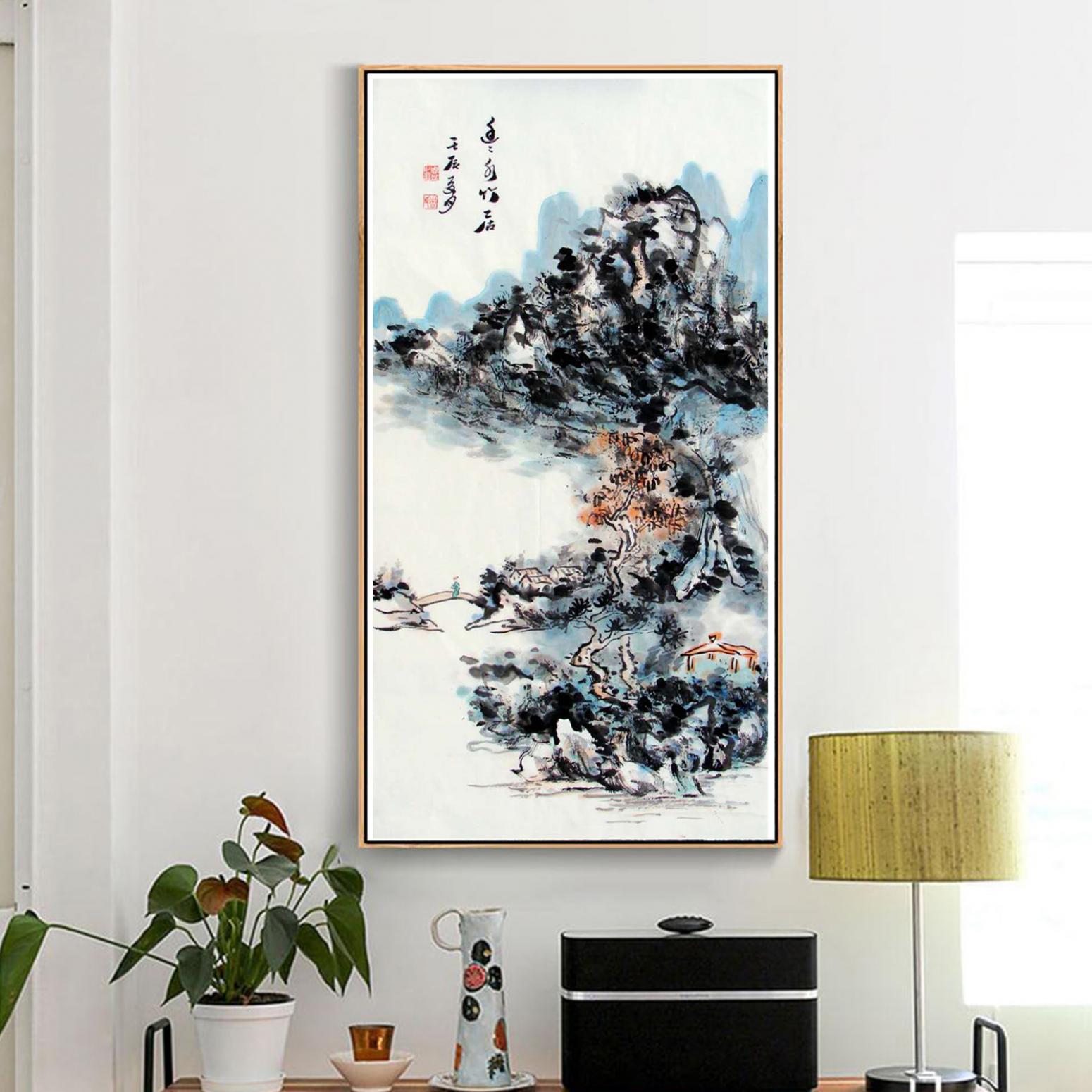 周现宏国画作品《【小桥流水人家】作者周现宏》【图3】