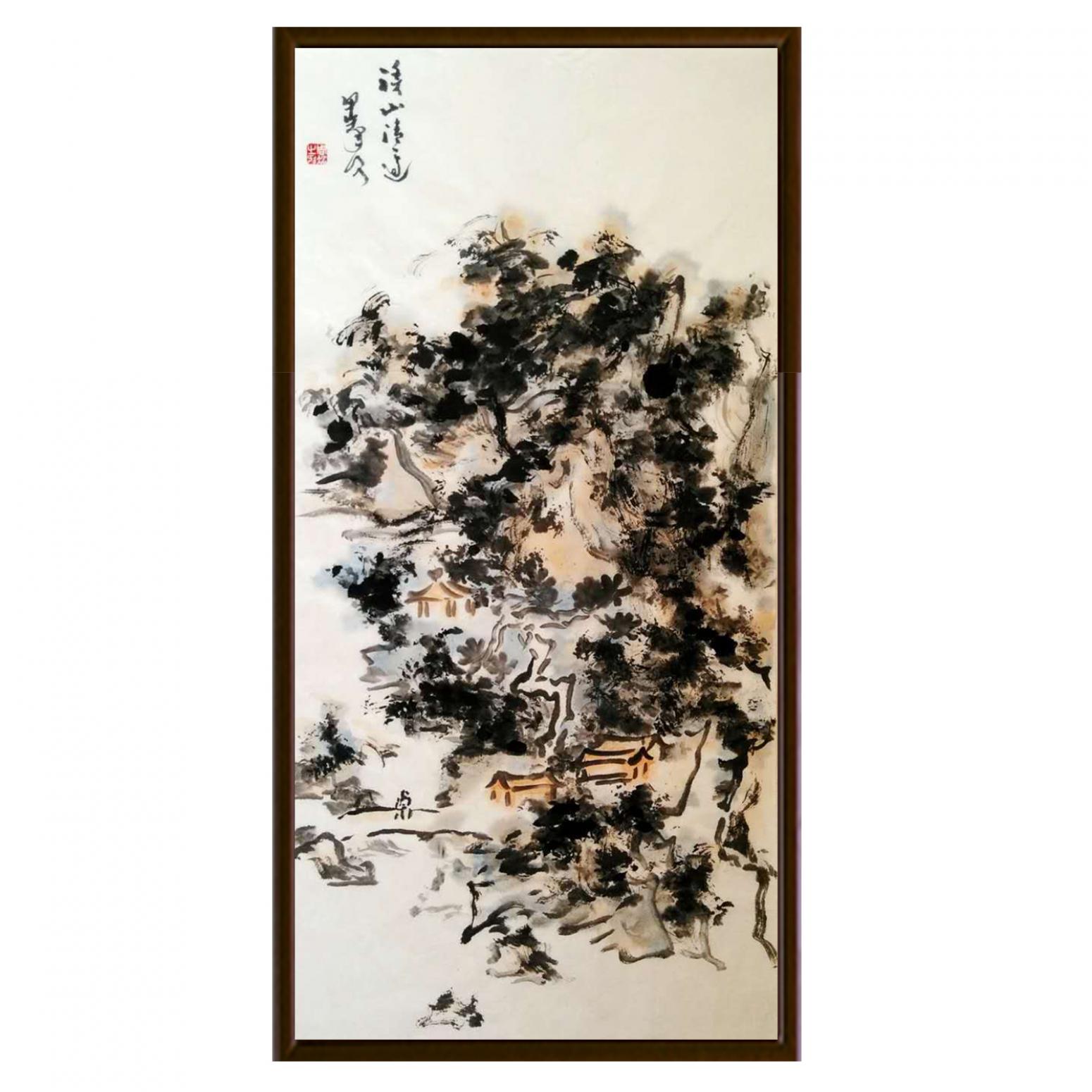 周现宏国画作品《【又见炊烟】作者周现宏》【图2】