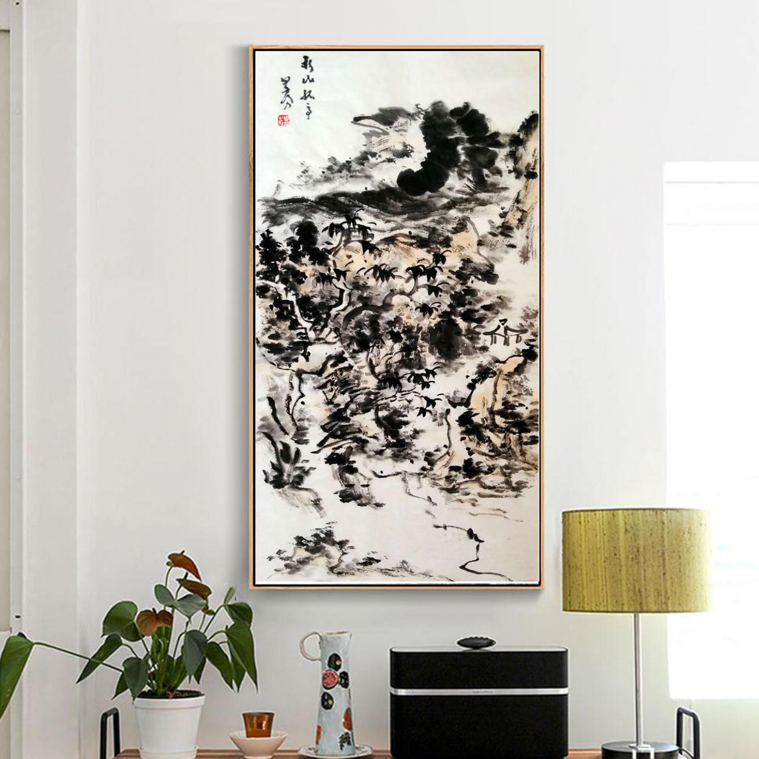 周现宏国画作品《【山环水绿】作者周现宏》【图3】