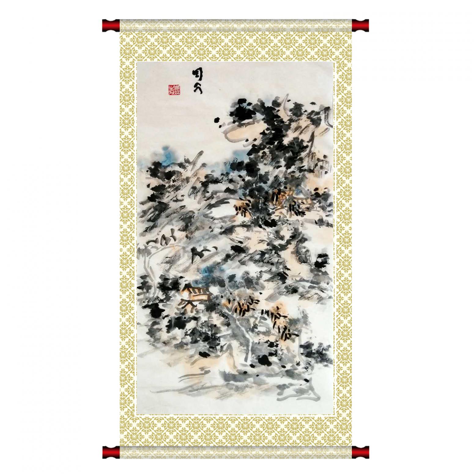 周现宏国画作品《【谜 系列一】作者周现宏》【图1】