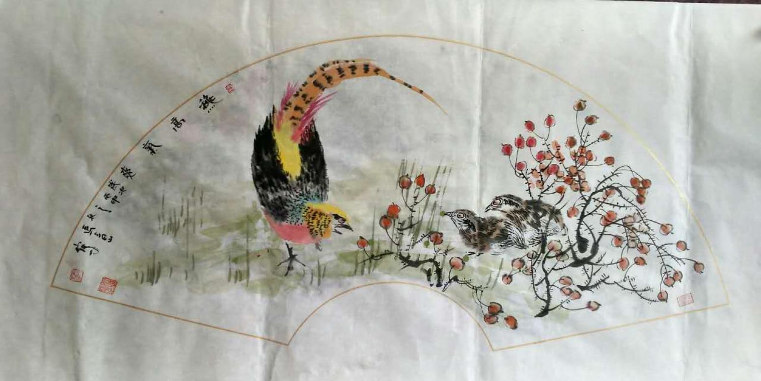 马青山国画作品《【花鸟1】作者马青山》【图0】