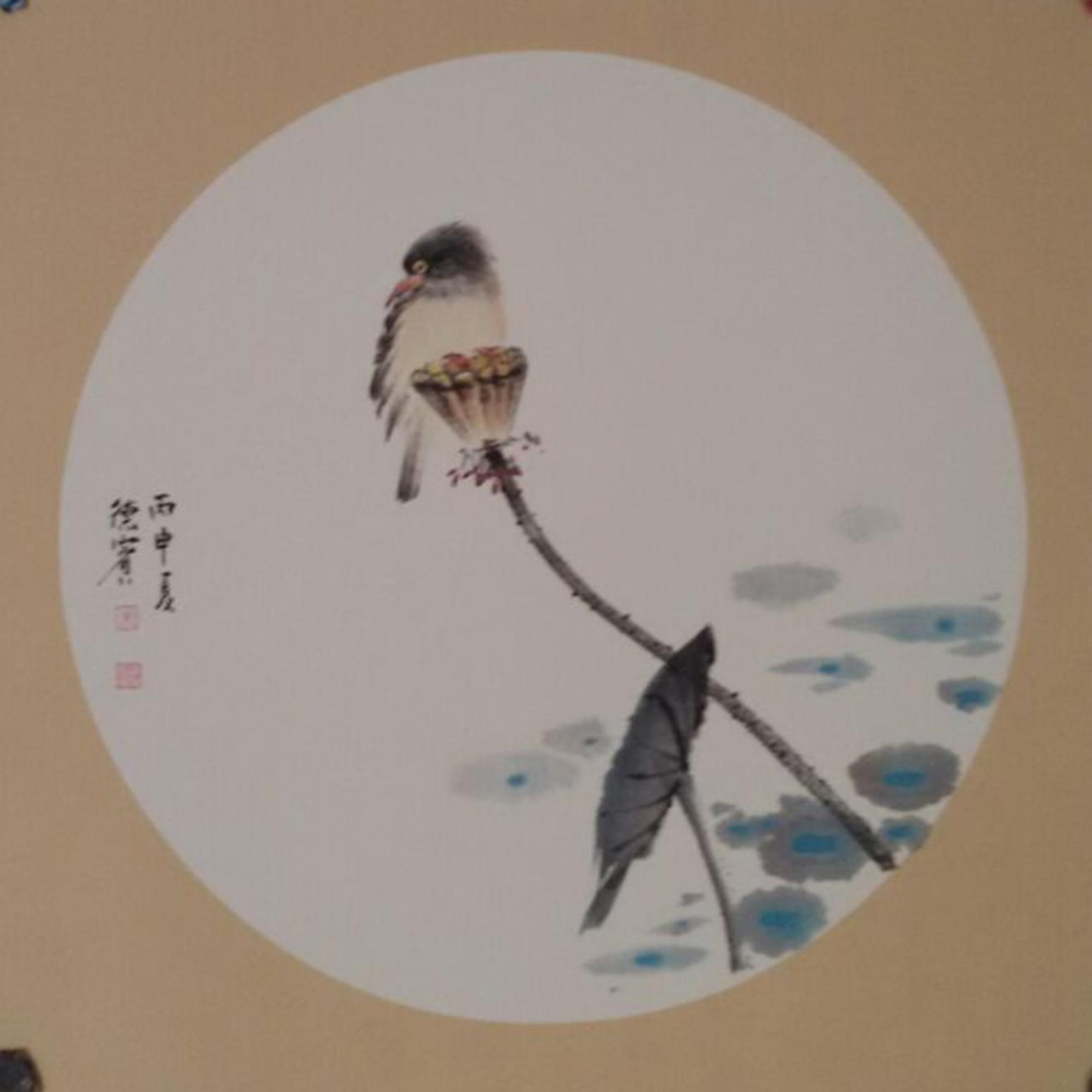 朱德宾国画作品《【花鸟9】作者朱德宾》【图0】