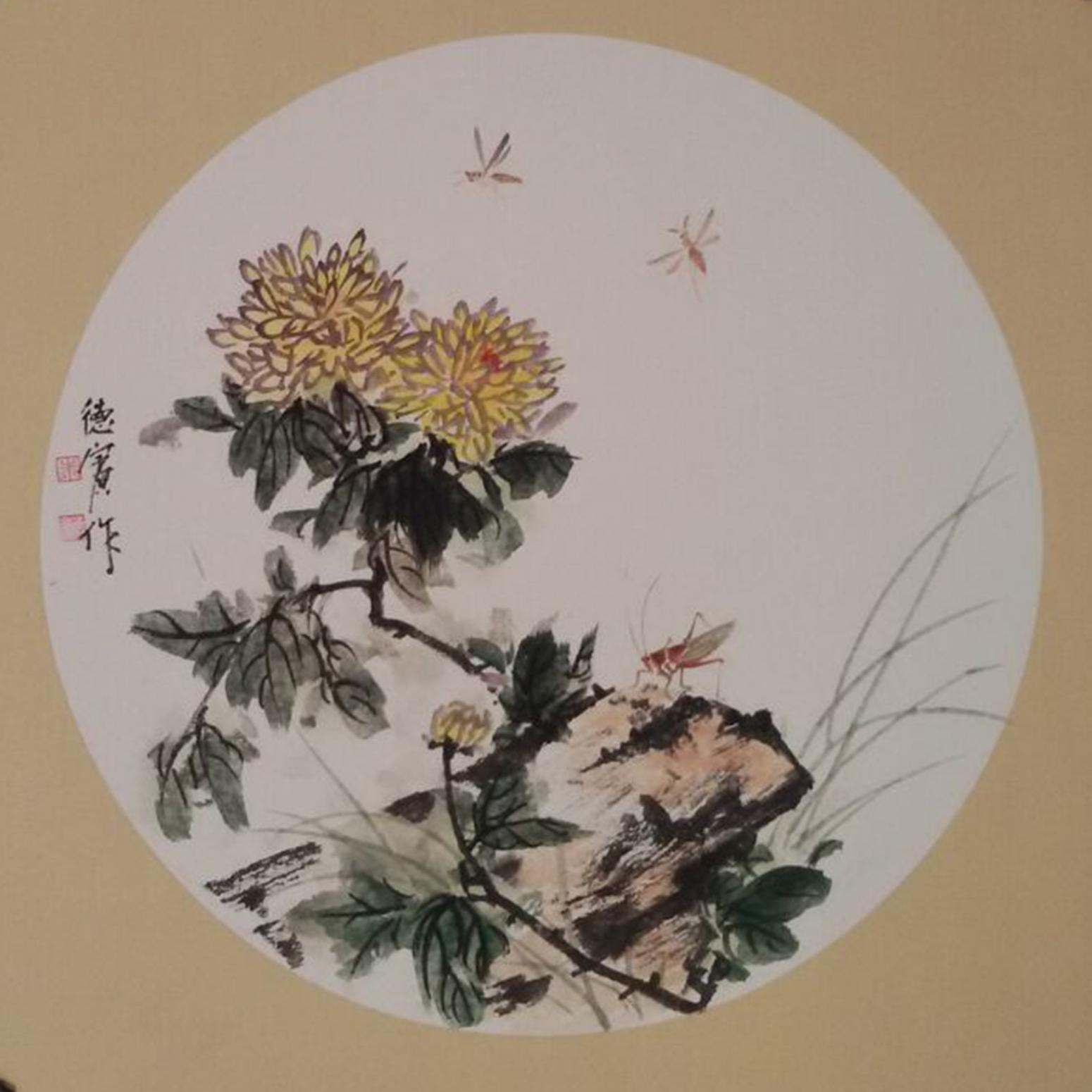 朱德宾国画作品《【花鸟11】作者朱德宾》【图0】