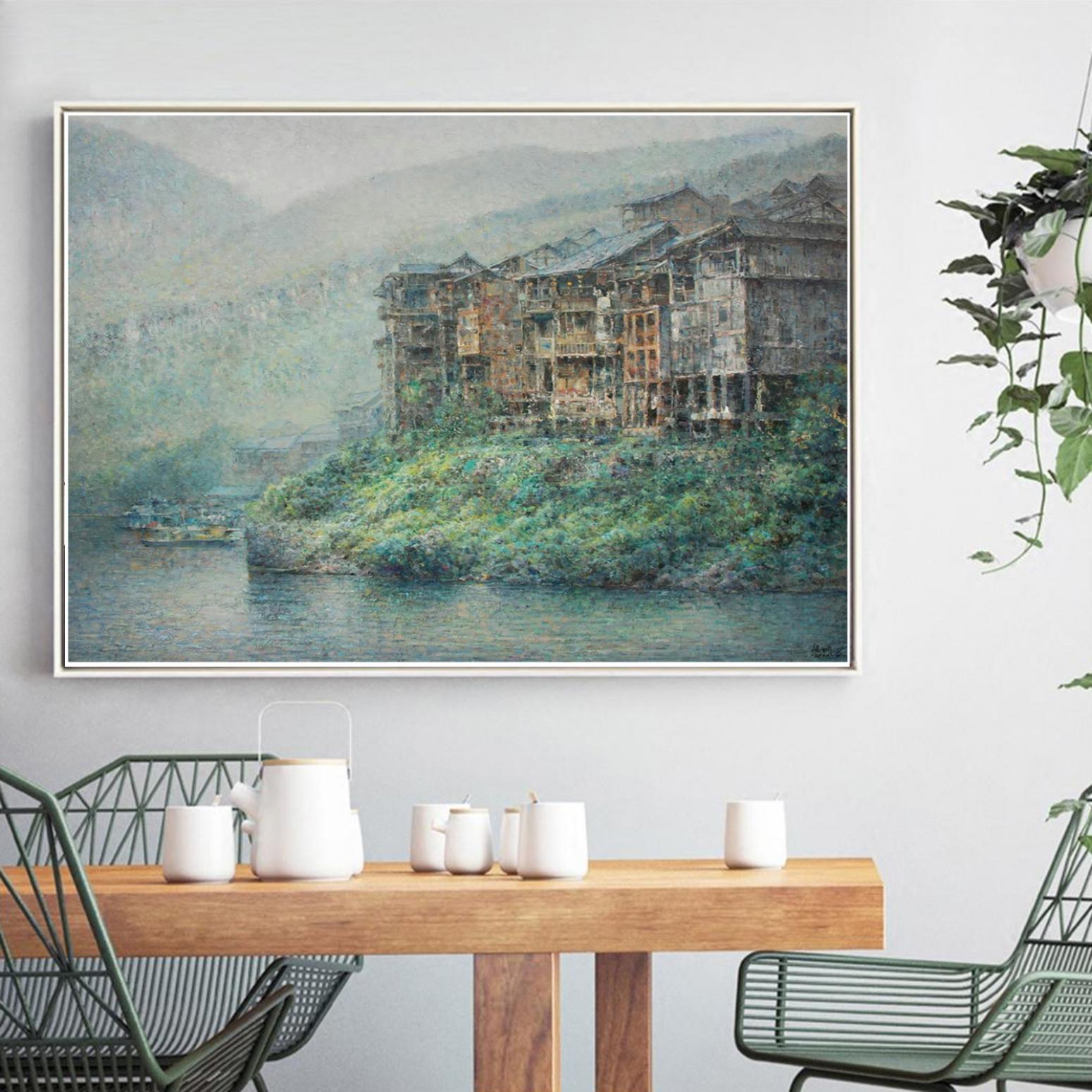 朱明油画作品《【竹屋】作者朱明》【图3】