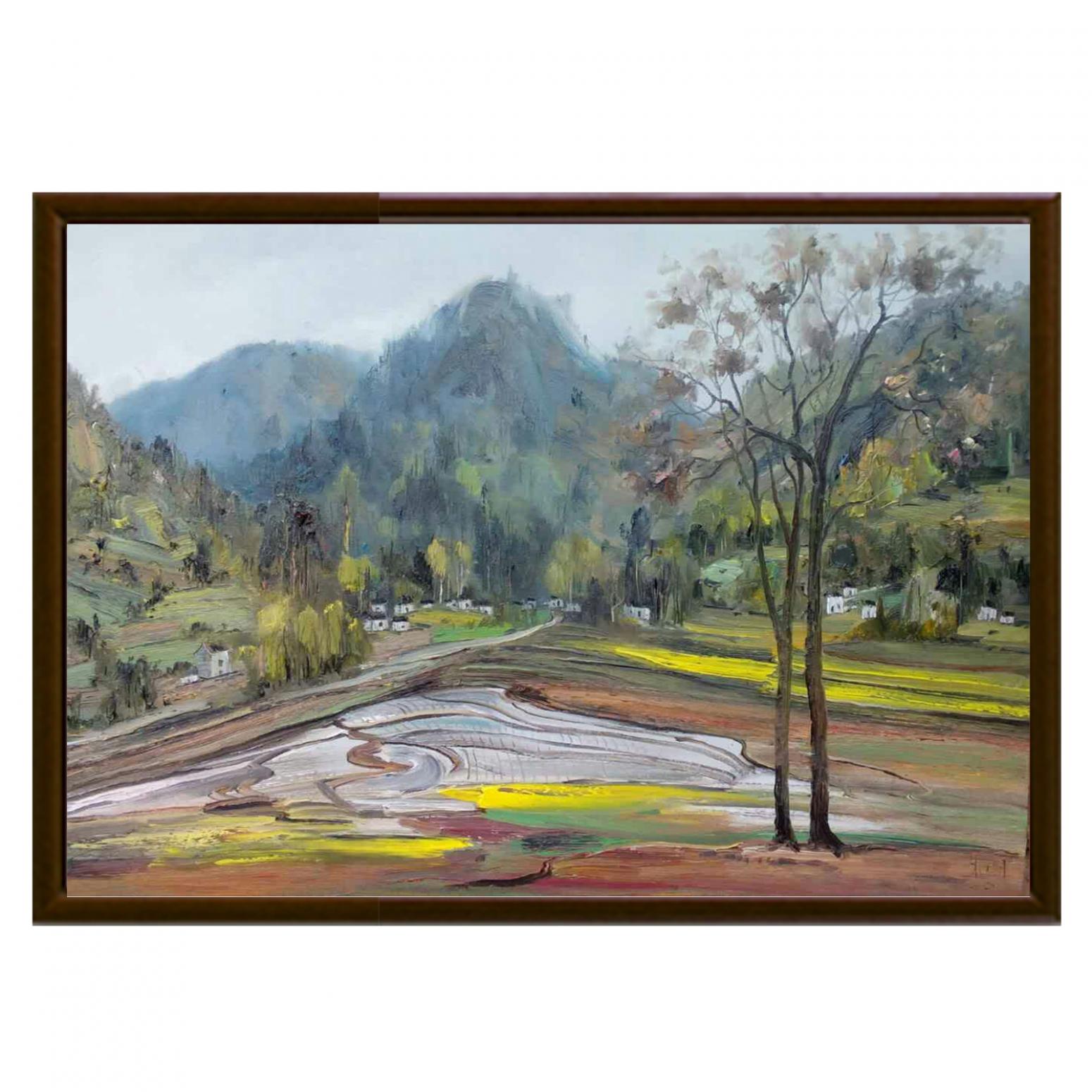 朱明油画作品《【水田】作者朱明》【图2】