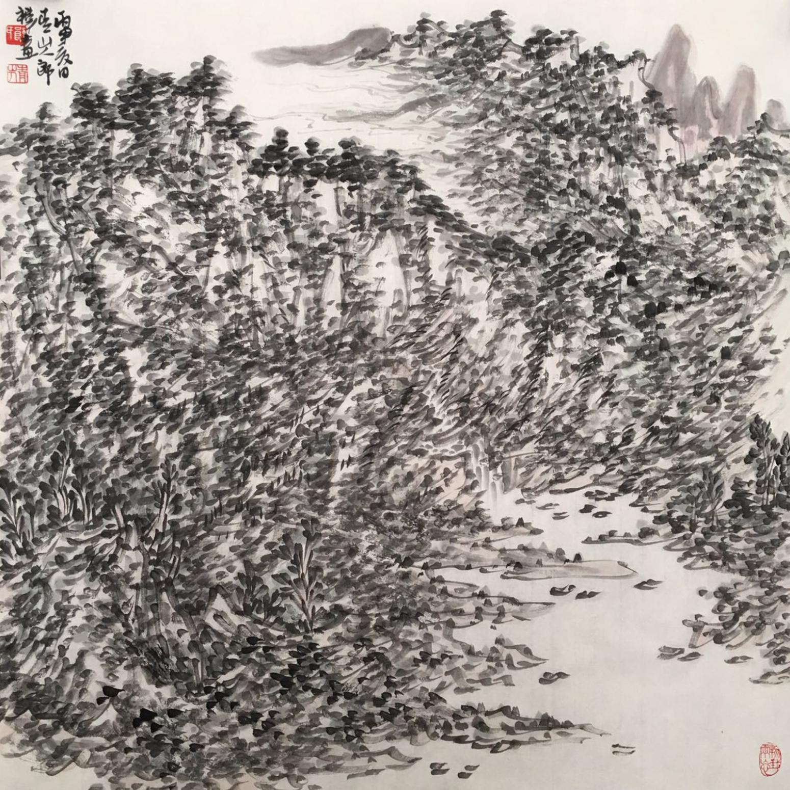 郎祎国画作品《【雪】作者郎祎》【图0】