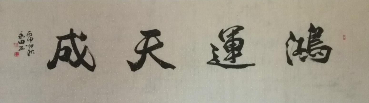 蔡永田书法作品《【鸿运天成】作者蔡永田》【图0】
